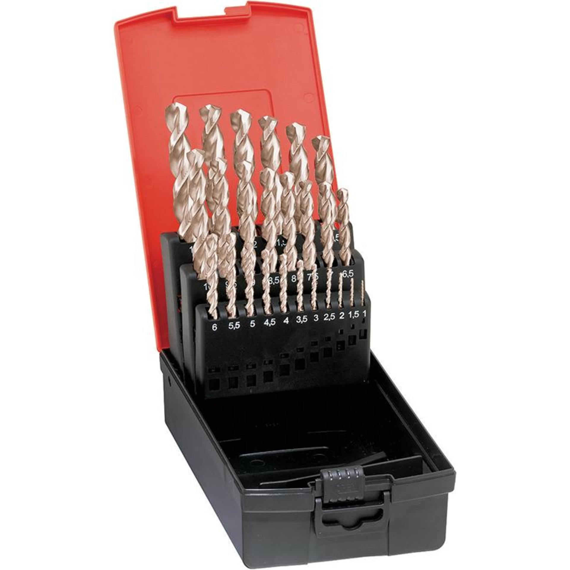 Spiralbohrer-Set DIN338 HSSE geschliffen Typ VA 1-13mm FORMAT