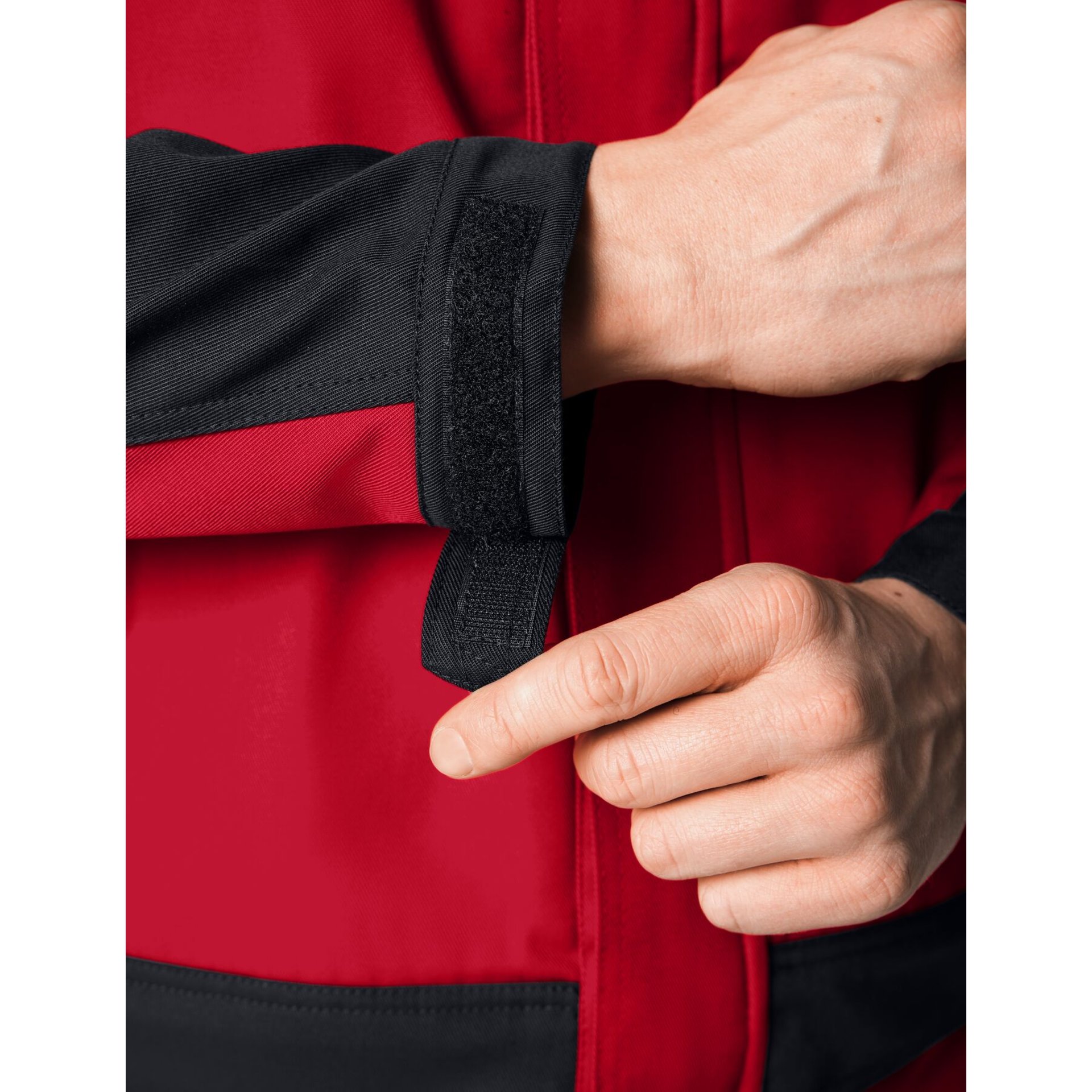 ERNST Arbeitsjacke rot-schwarz XL