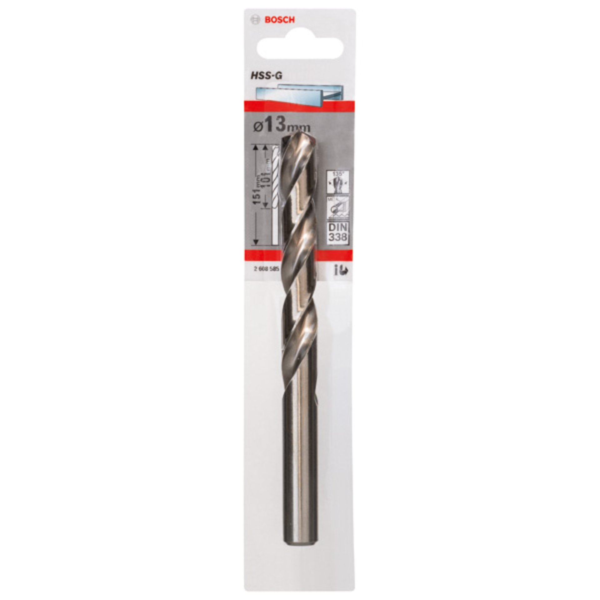 Metallbohrer HSS-G, DIN 338, 13 x 101 x 151 mm, 1er-Pack