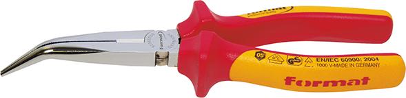 Format Storchschnabelzange VDE gebogen 200mm Format Storchschnabelzange VDE gebogen 200mm