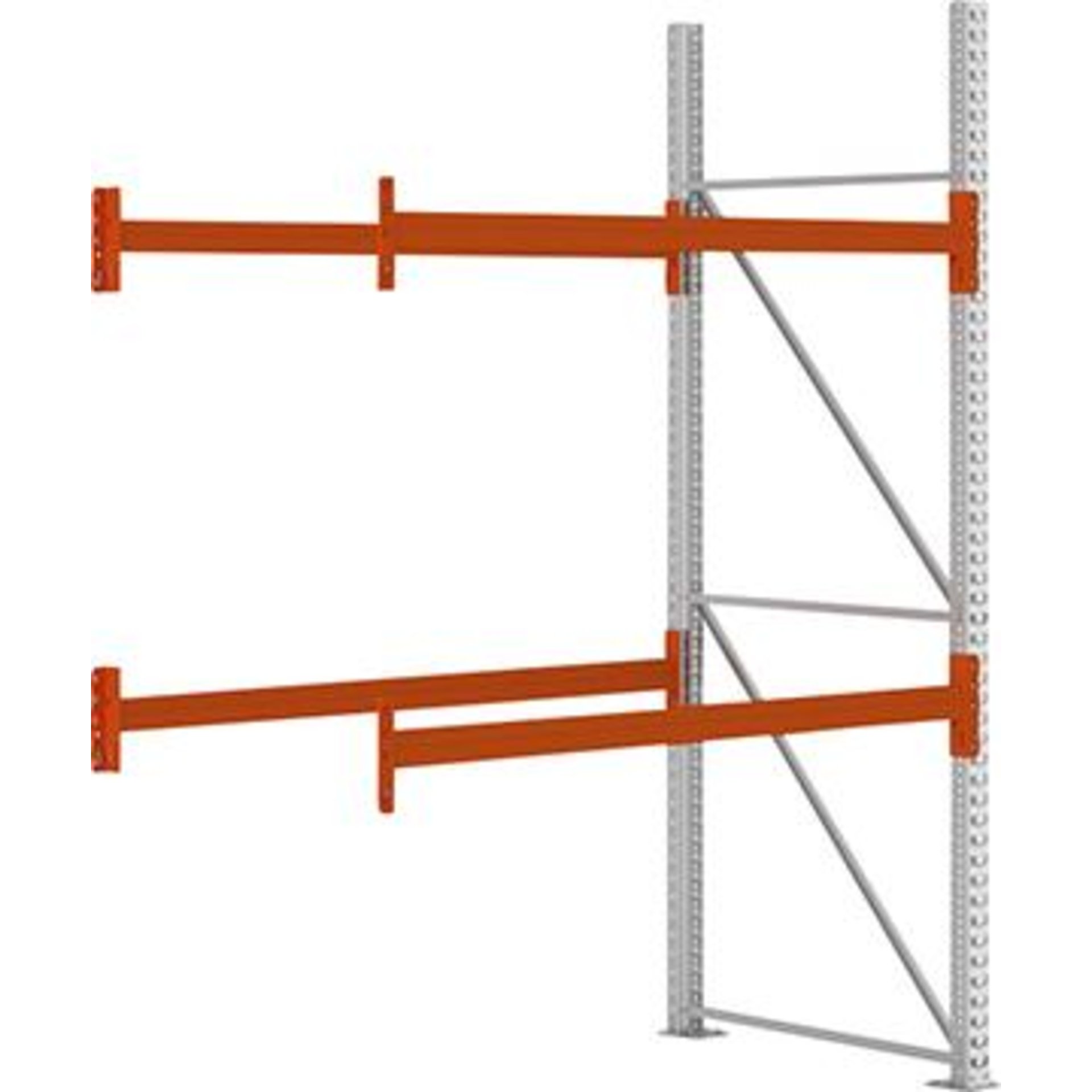Palettenregal MULTIPAL B1825xT1100xH2700 mm Anbaufeld 6 Plätze Fachlast 2240 kg