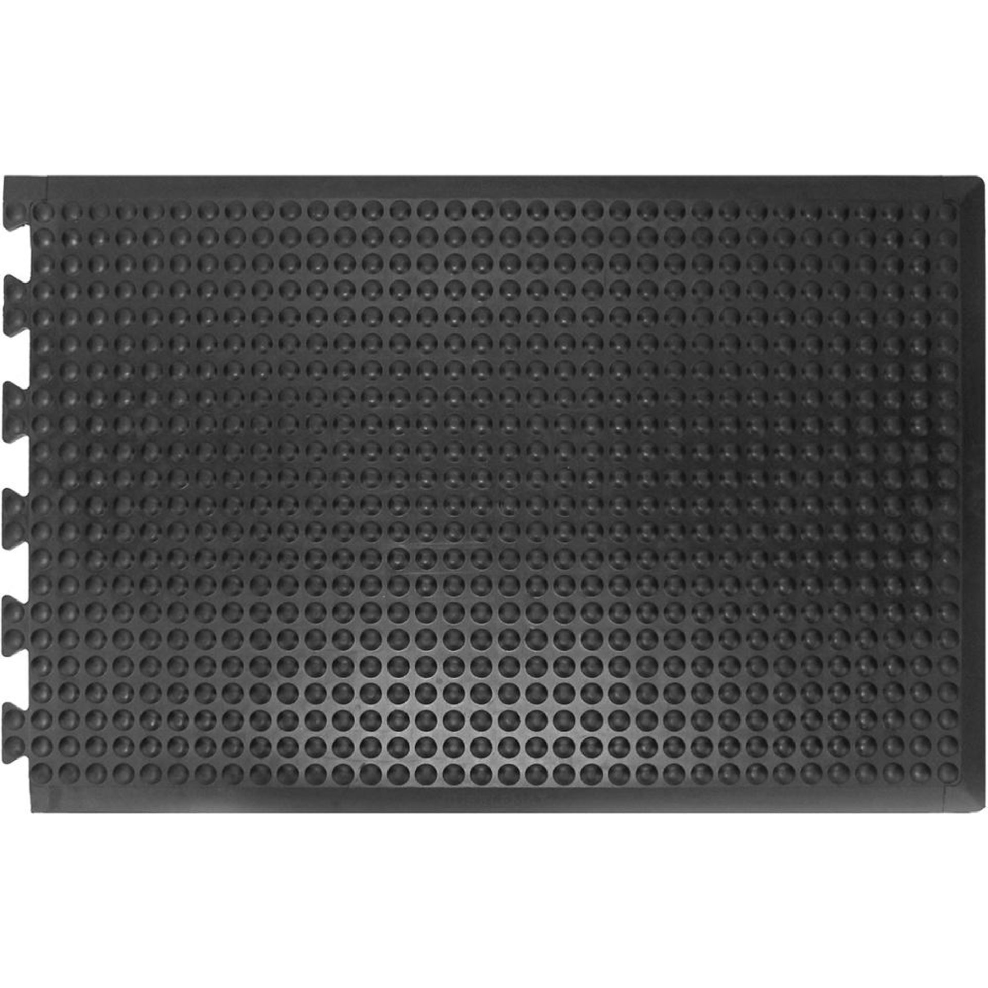 Anti-Ermüdungsfliese Bubblemat Nitril Endstück B60xL90 cm schwarz