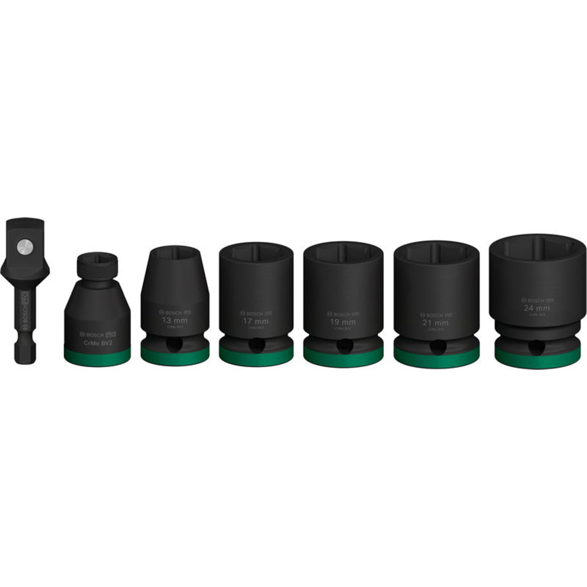 PRO Impact Steckschlüsselsatz Set mit Adapter, 1/2 Zoll, Standard, 7-tlg.