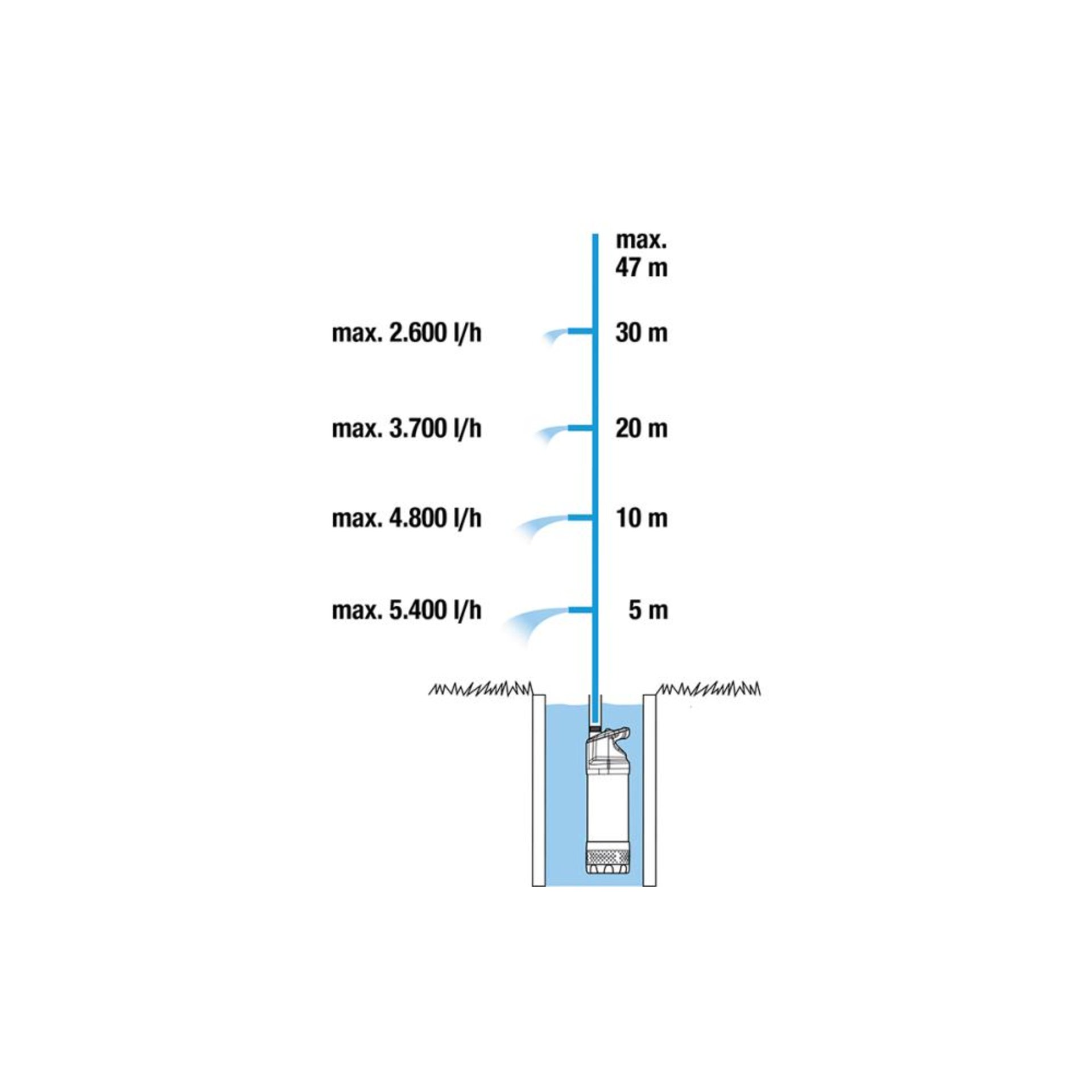 Tauch-Druckpumpe 6100/5 inox automatic 01773-61