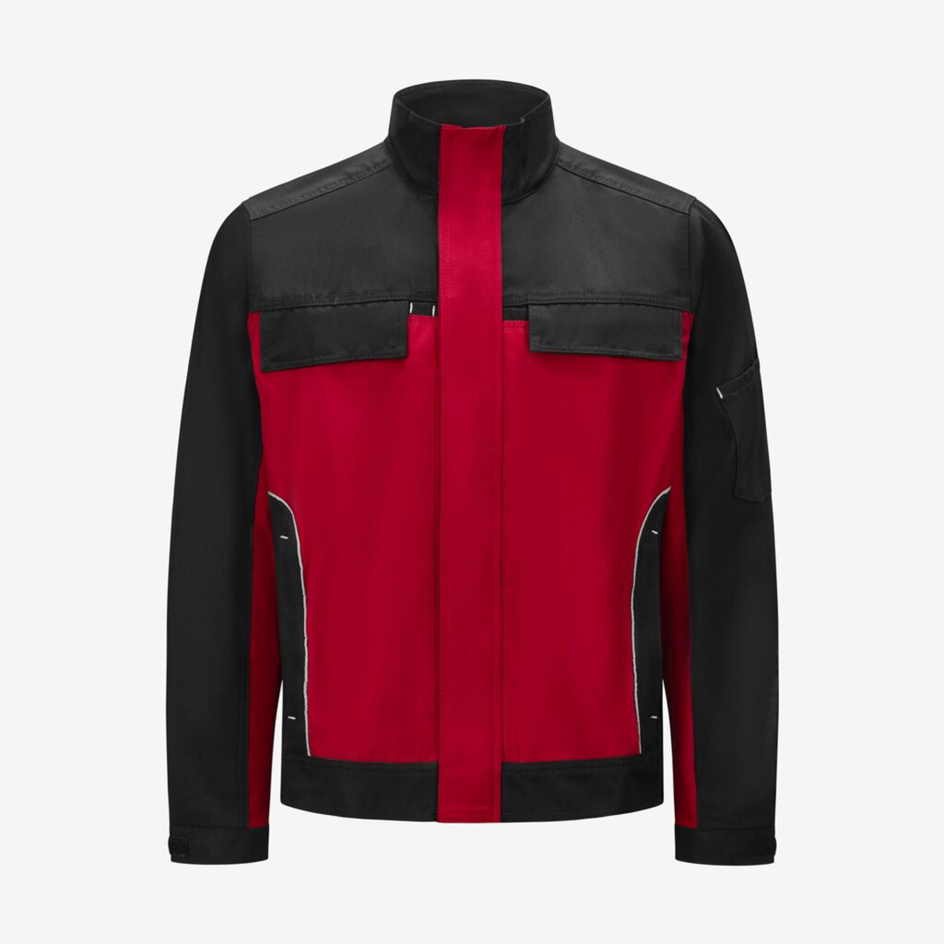 ERNST Arbeitsjacke rot-schwarz XL