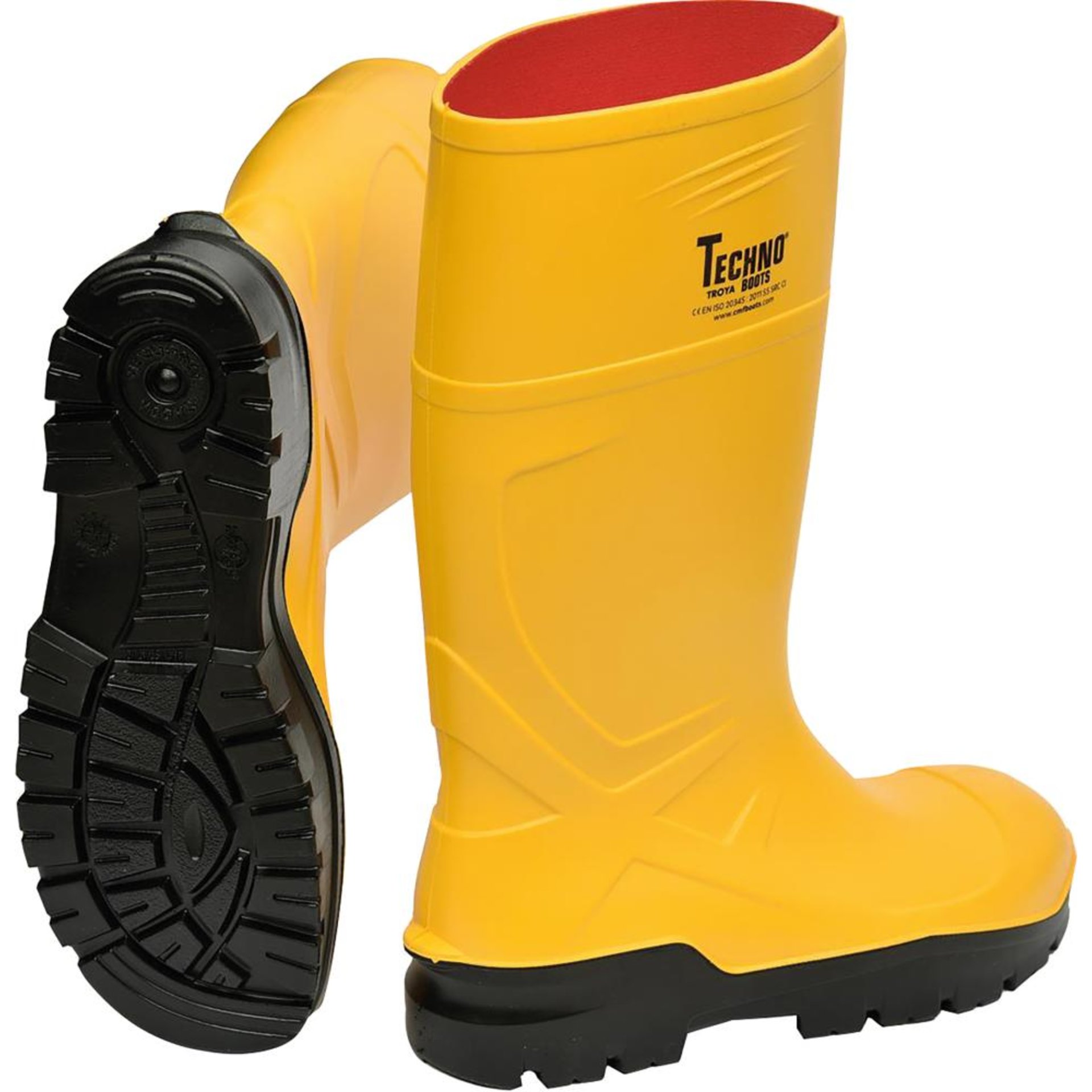 Stiefel 35332 Rönne PU,S5,gelb,Gr.44