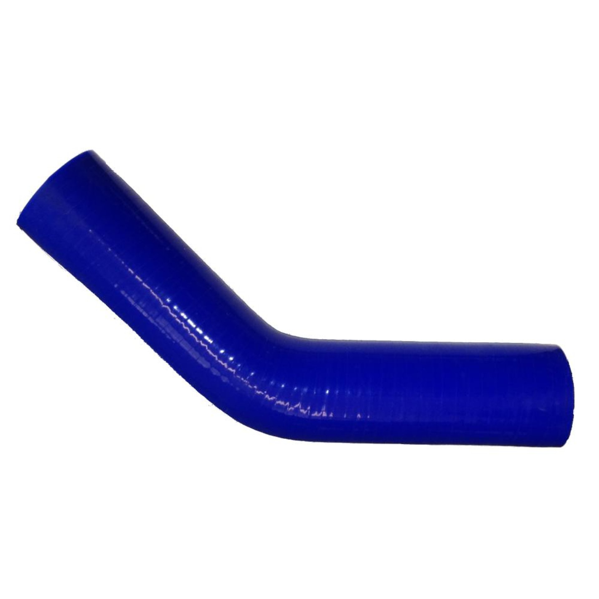 Silikon Kühlerschlauch- Krümmer 45G, blau, 8x4mm, Schenkellänge: je 152mm