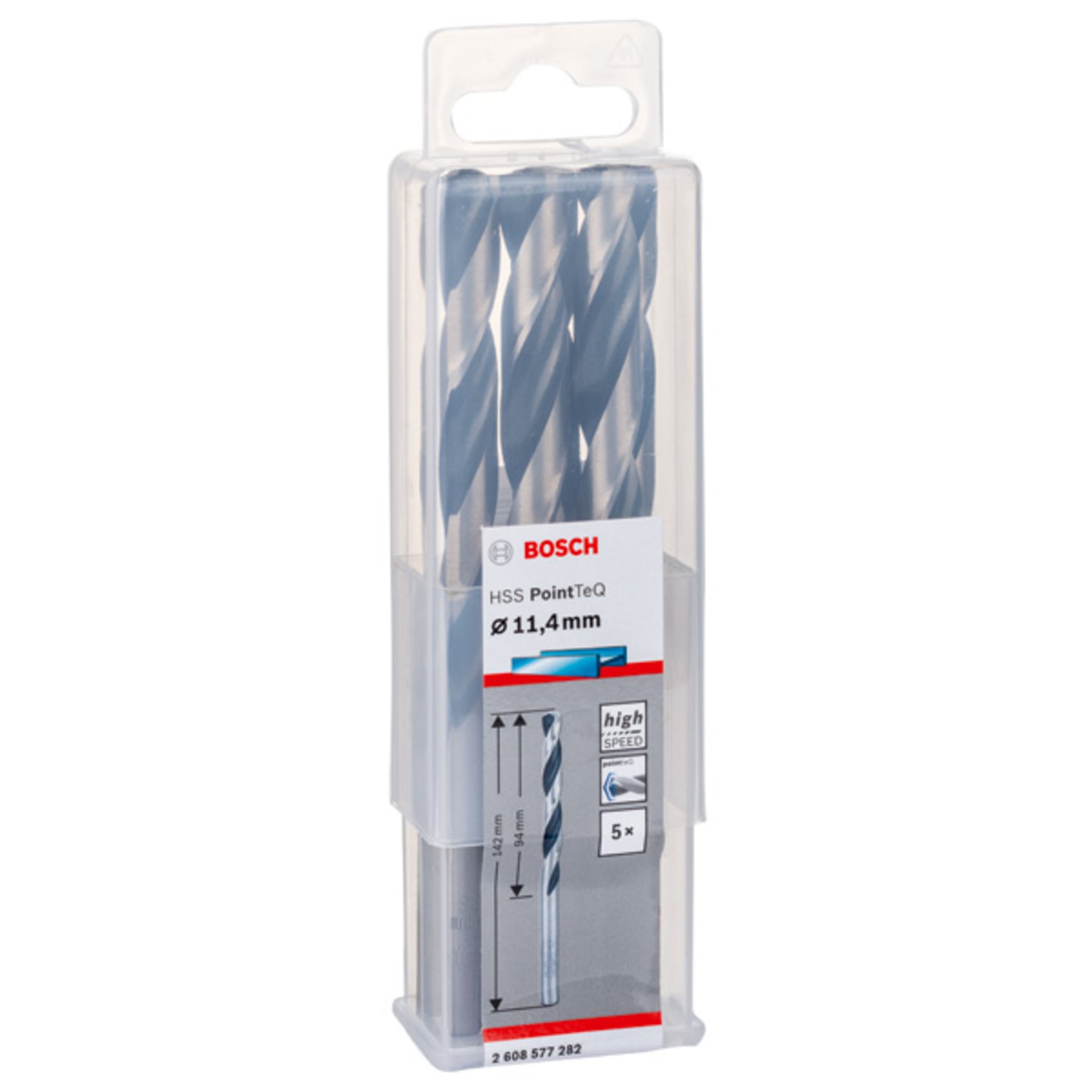 Metallspiralbohrer HSS PointTeQ, DIN 338, 11,4 mm, 5er-Pack