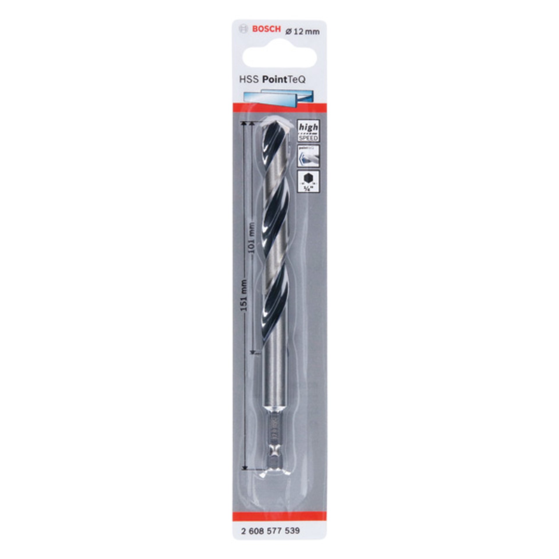 HSS PointTeQ Sechskantbohrer 12,0 mm