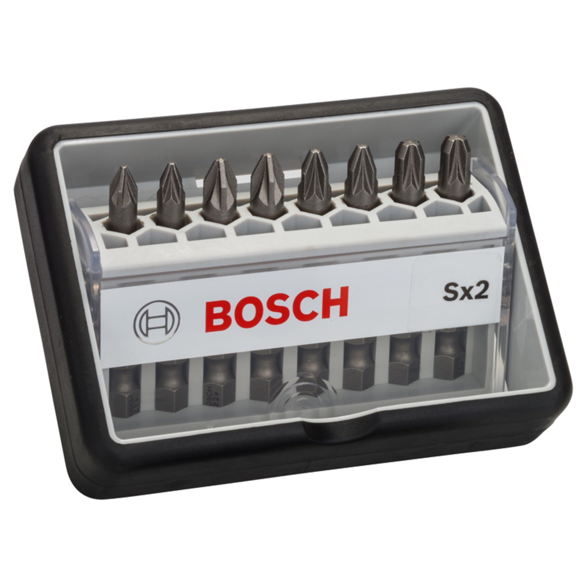 8-tlg. Schrauberbit-Set, Robust Line, Sx PZ, Extra Hard-Ausführung