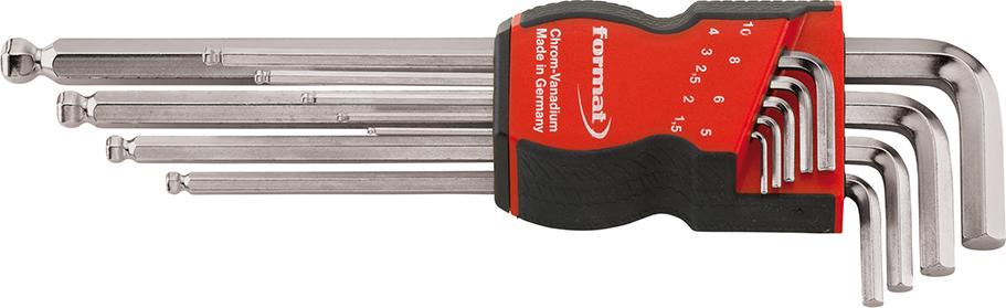 Format Winkelschraubendreher- Satz mit Kugelkopf 1,5-10x mm Format Winkelschraubendreher- Satz mit Kugelkopf 1,5-10x mm