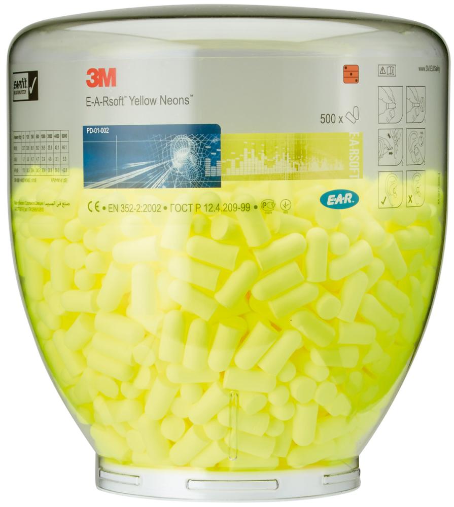 3M Gehörschutzstöpsel E-A-RSoft PD01002 neongelb SNR 36dB 500 Paar 3M Gehörschutzstöpsel E-A-RSoft PD01002 neongelb SNR 36dB 500 Paar