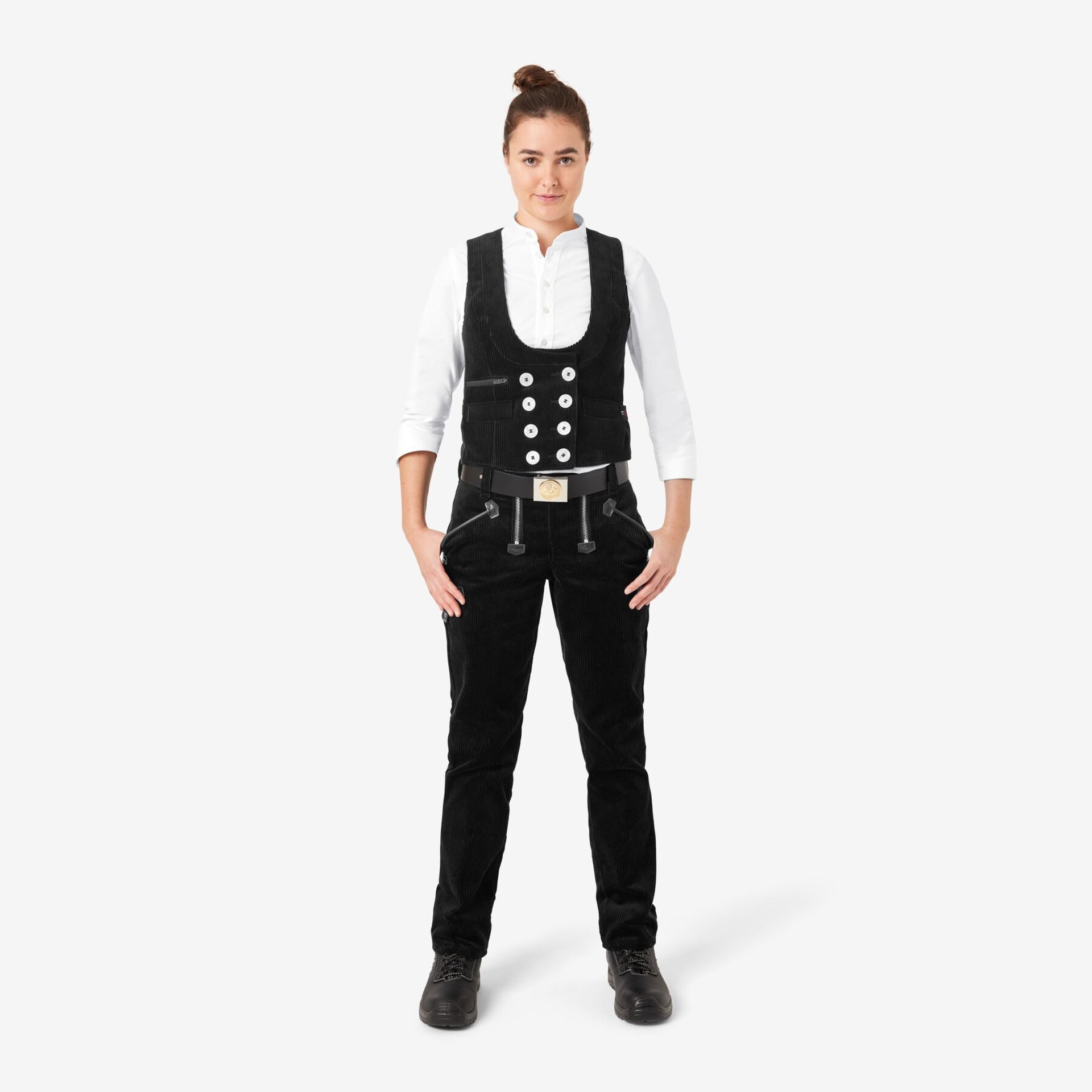 MARIA Zunfthose Trenkercord schwarz 76