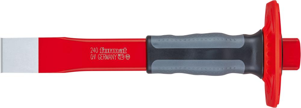 Format Schlitzmeißel mit Handschutz 240x26x7mm Format Schlitzmeißel mit Handschutz 240x26x7mm