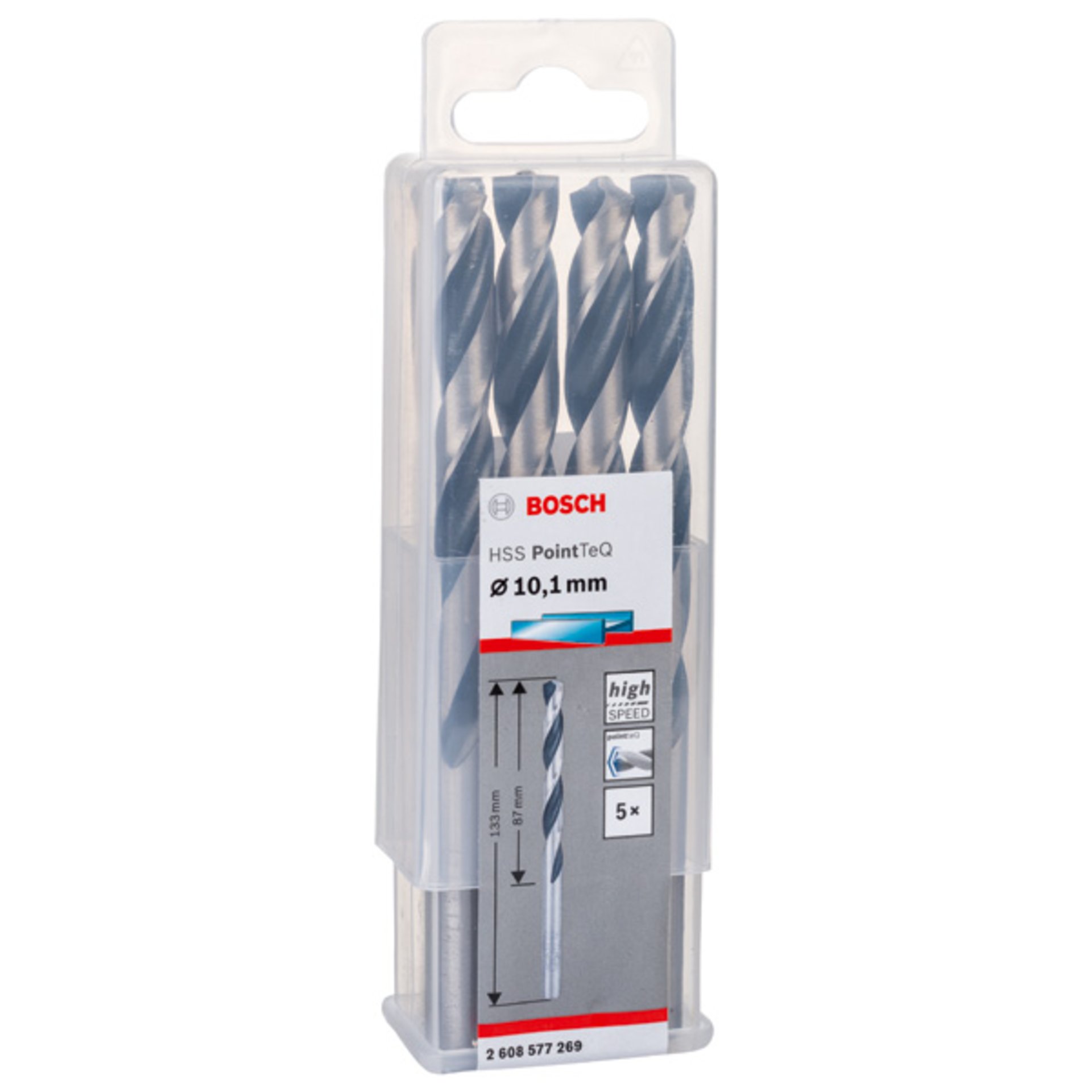 Metallspiralbohrer HSS PointTeQ, DIN 338, 10,1 mm, 5er-Pack