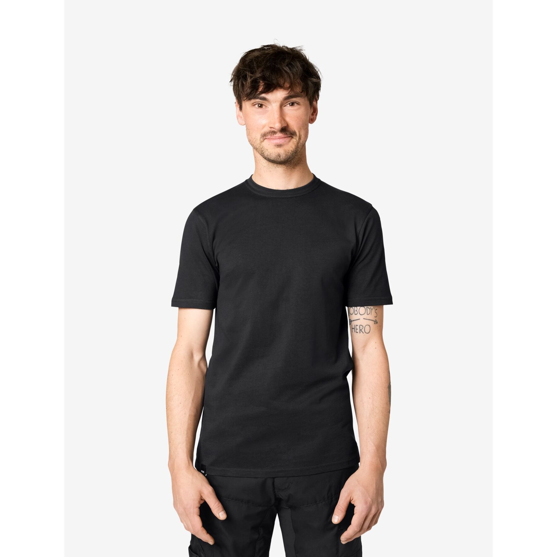 JENS T-Shirt Rundhals schwarz Gr. S