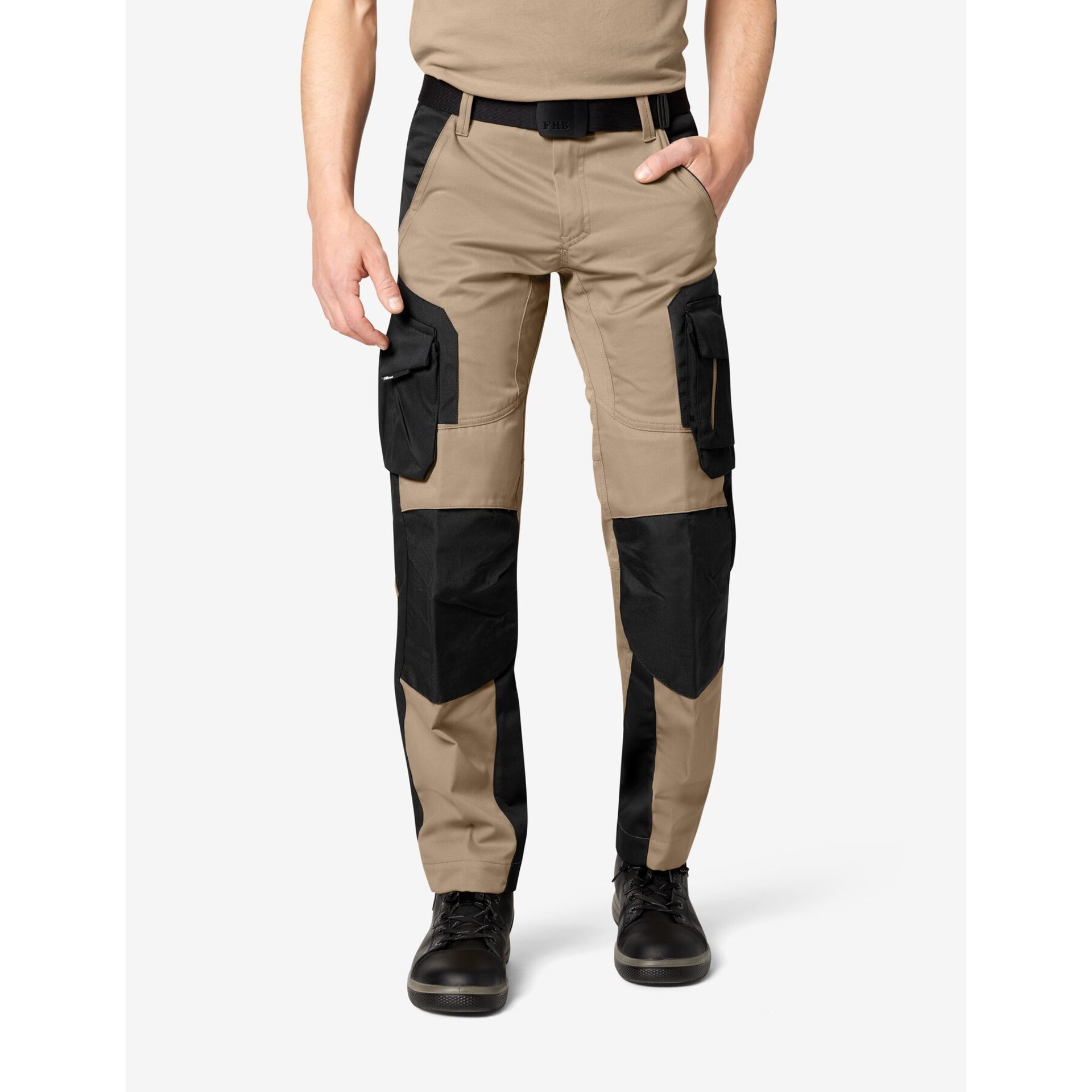 FLORIAN Arbeitshose beige-schwarz 88
