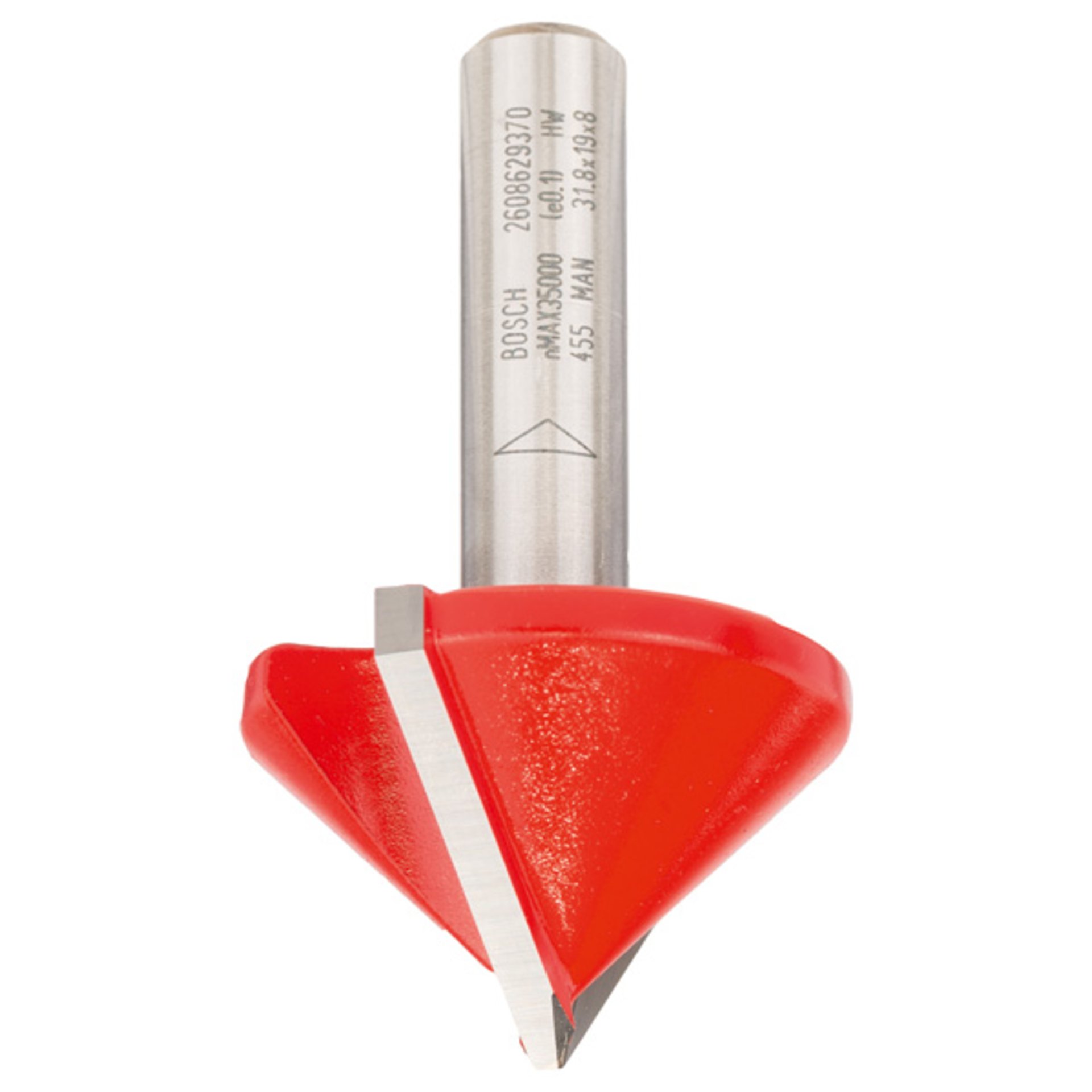V-Nutfräser Expert for Wood, 8 mm, D 31,8 mm, L 19 mm, G 51 mm, 90°