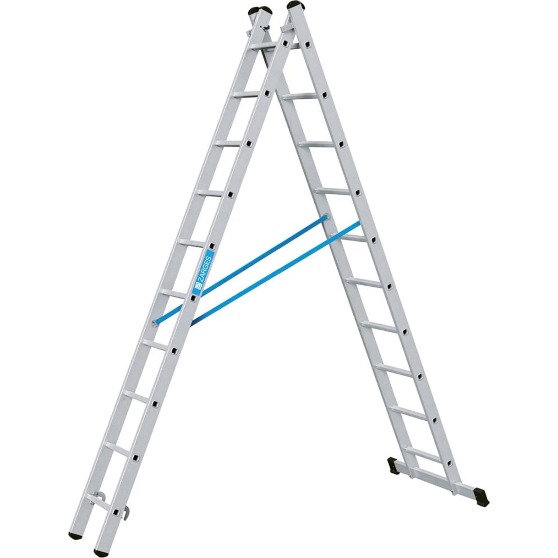 Kombileiter Combimaster Plus X 2x10 Sprossen Leiterlänge max 4,94 m Arbeitshöhe 5,70 m ZARGES