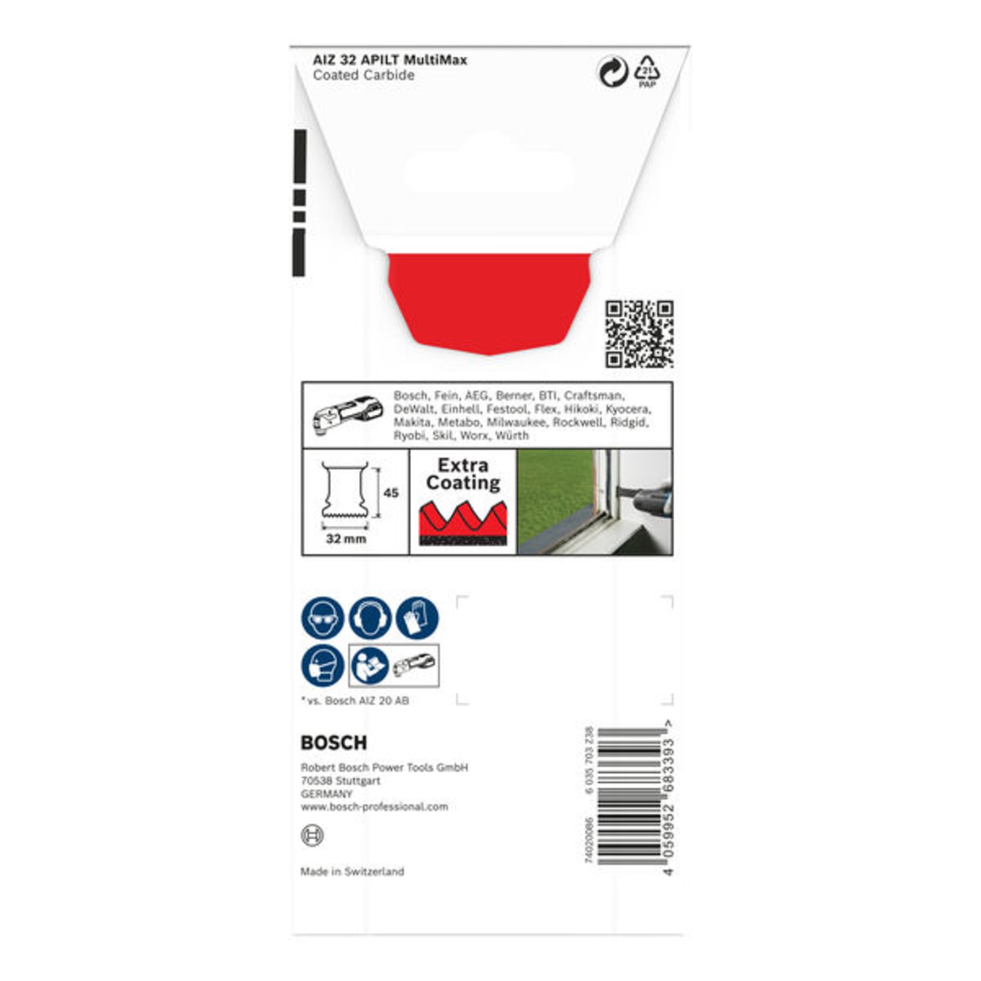 EXPERT MultiMax AIZ 32 APILT Blatt für Multifunktionswerkzeuge, 1-tlg.