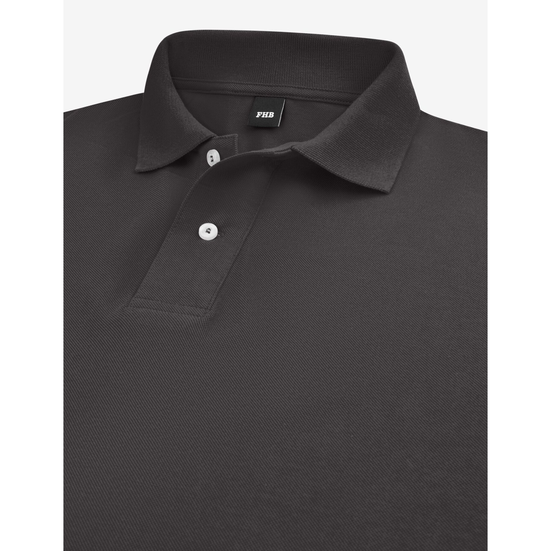 DANIEL Polo-Shirt einfarbig anthrazit Gr. 2XL