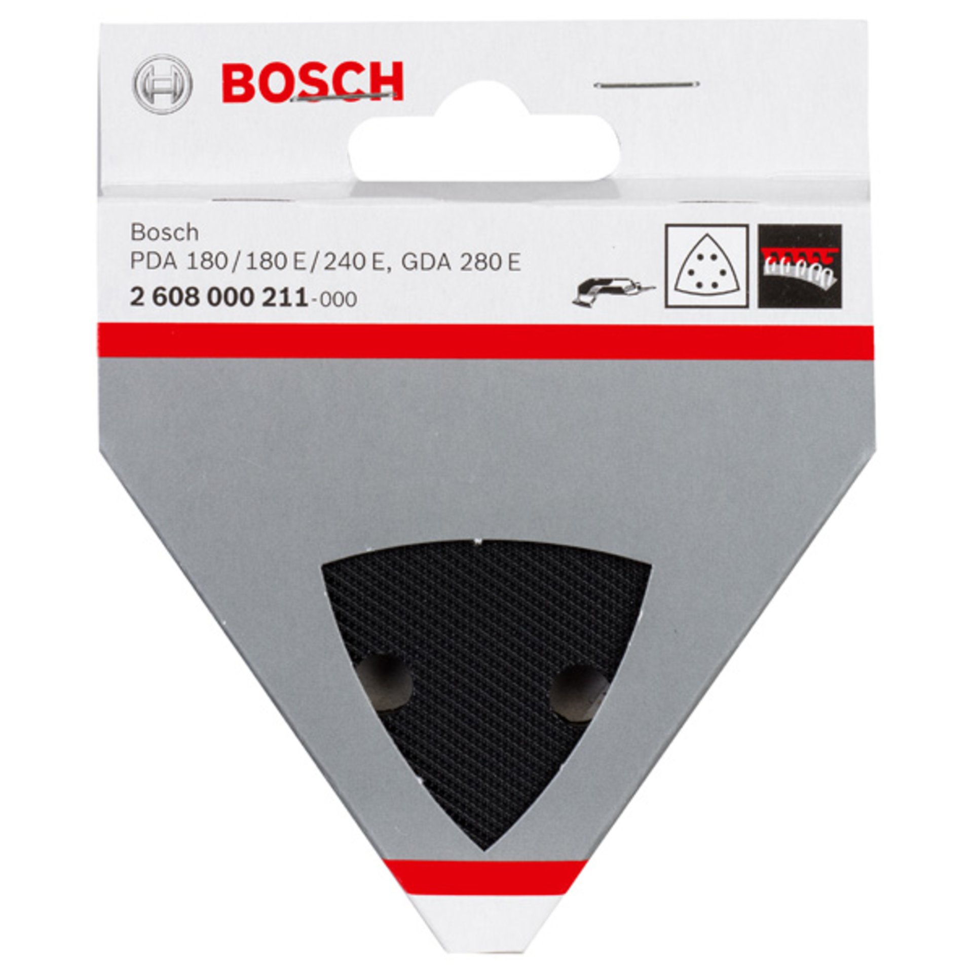 Schleifplatte für Bosch-Dreieckschleifer, GDA 280 E PDA 180 PDA 180 E PDA 240 E