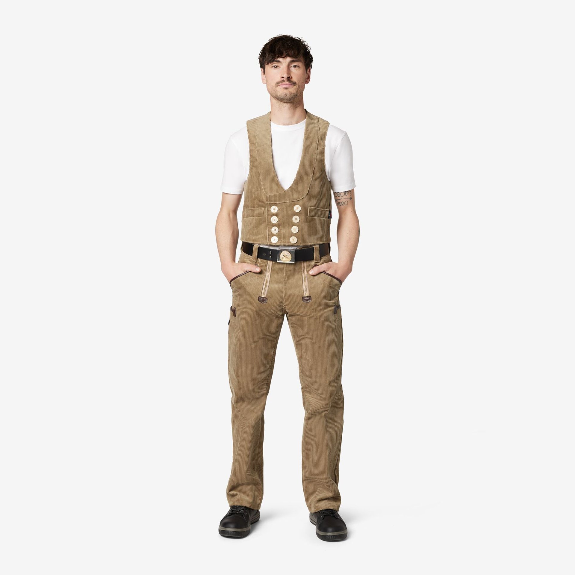 EMIL Zunftweste Trenkercord beige 88