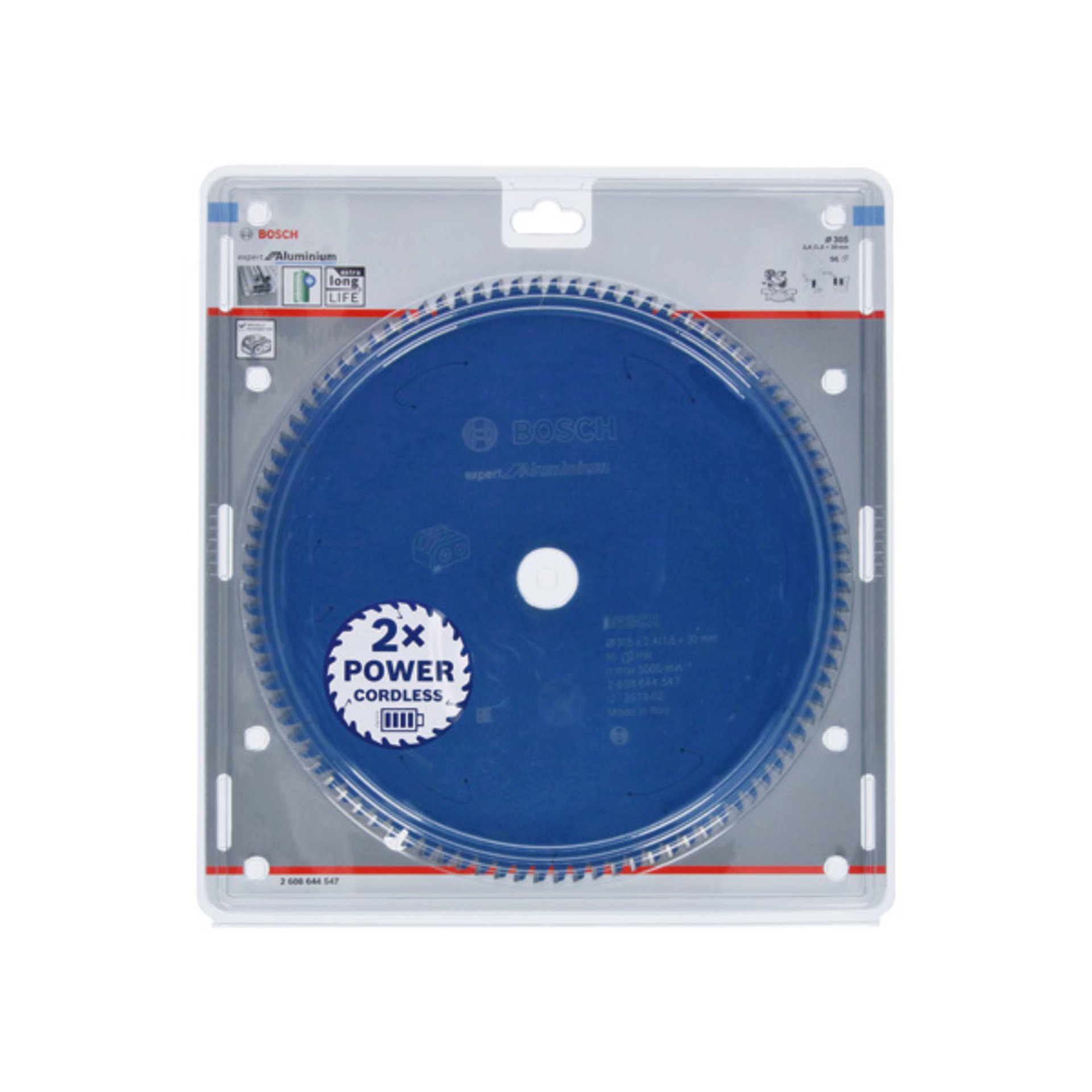 Kreissägeblatt für Akkusägen Expert for Aluminium, 305 x 2,4/1,8 x 30, 96 Zähne