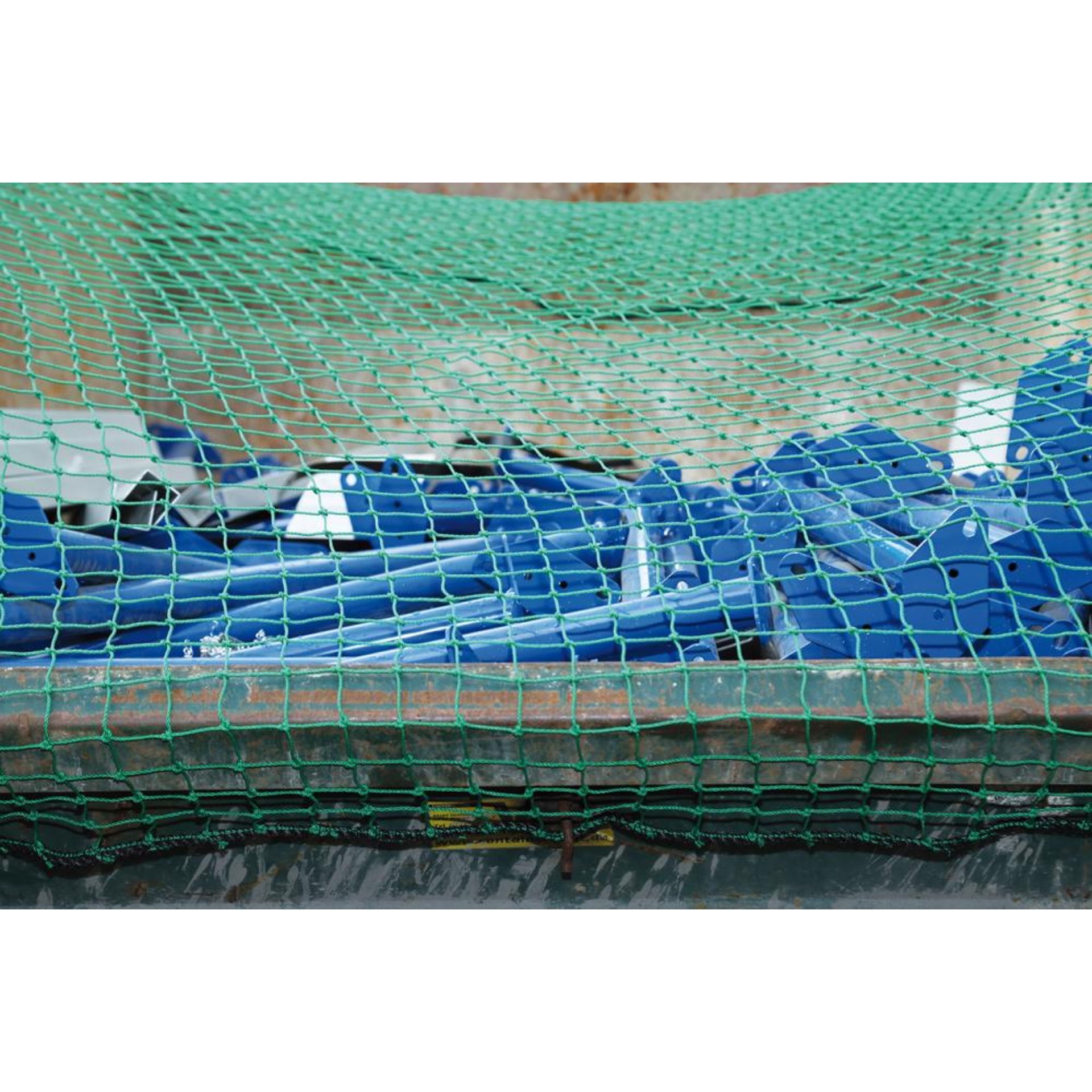 Containernetz 4,0x3,0 m MW 45 grün ohne Gummi
