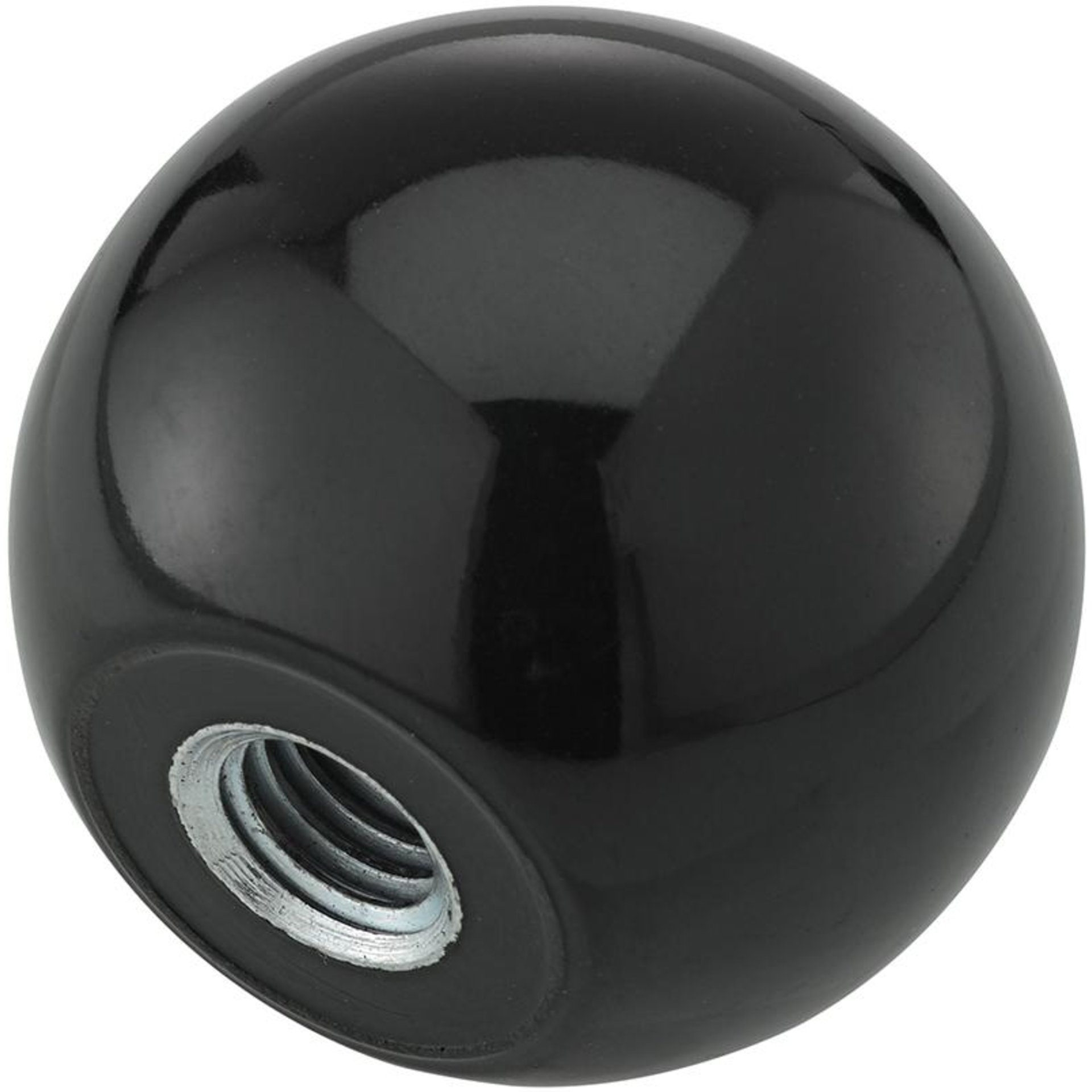 Kugelknopf DIN319 Duroplast, Form E, 32mm, M 8, Inhalt: 5 Stück FORTIS