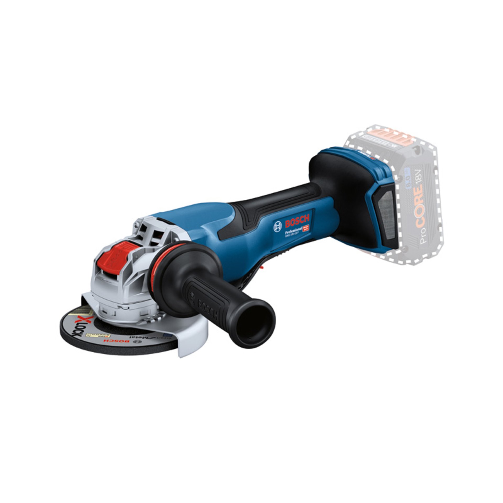 Akku-Winkelschleifer BITURBO mit X-LOCK GWX 18V-15 P