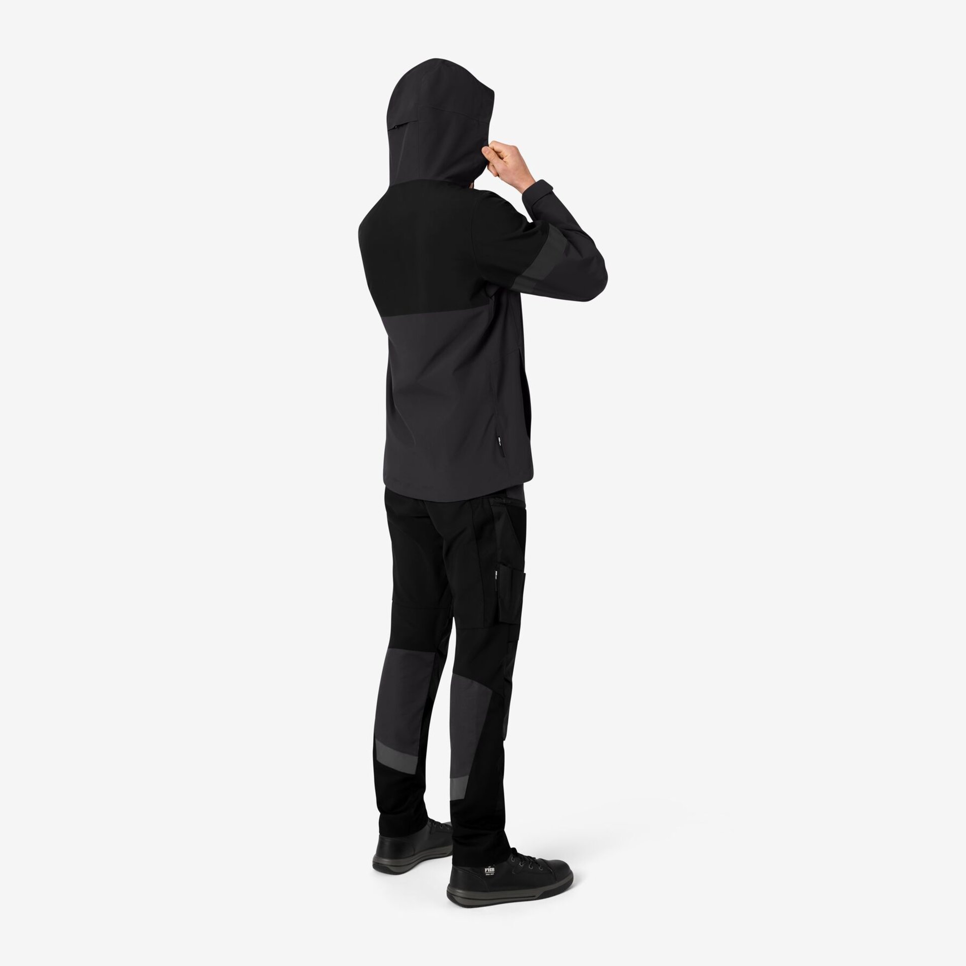 LUCA Hardshell-Jacke anthrazit-schwarz 4XL
