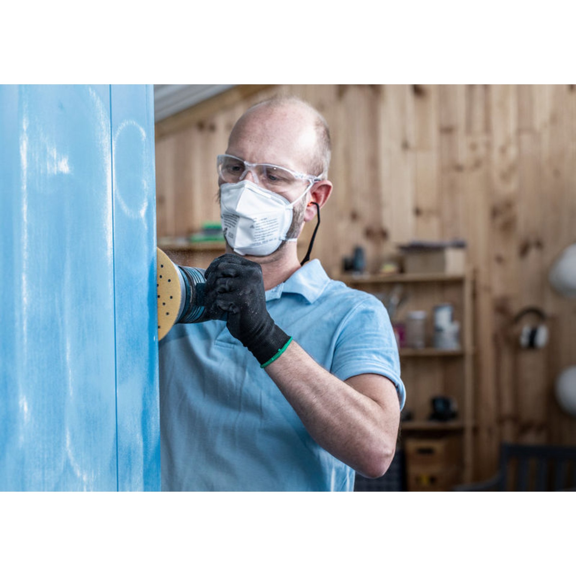 EXPERT C470 Schleifpapier mit 6 Löchern für Exzenterschl., 150 mm, K 100, 5-tlg.