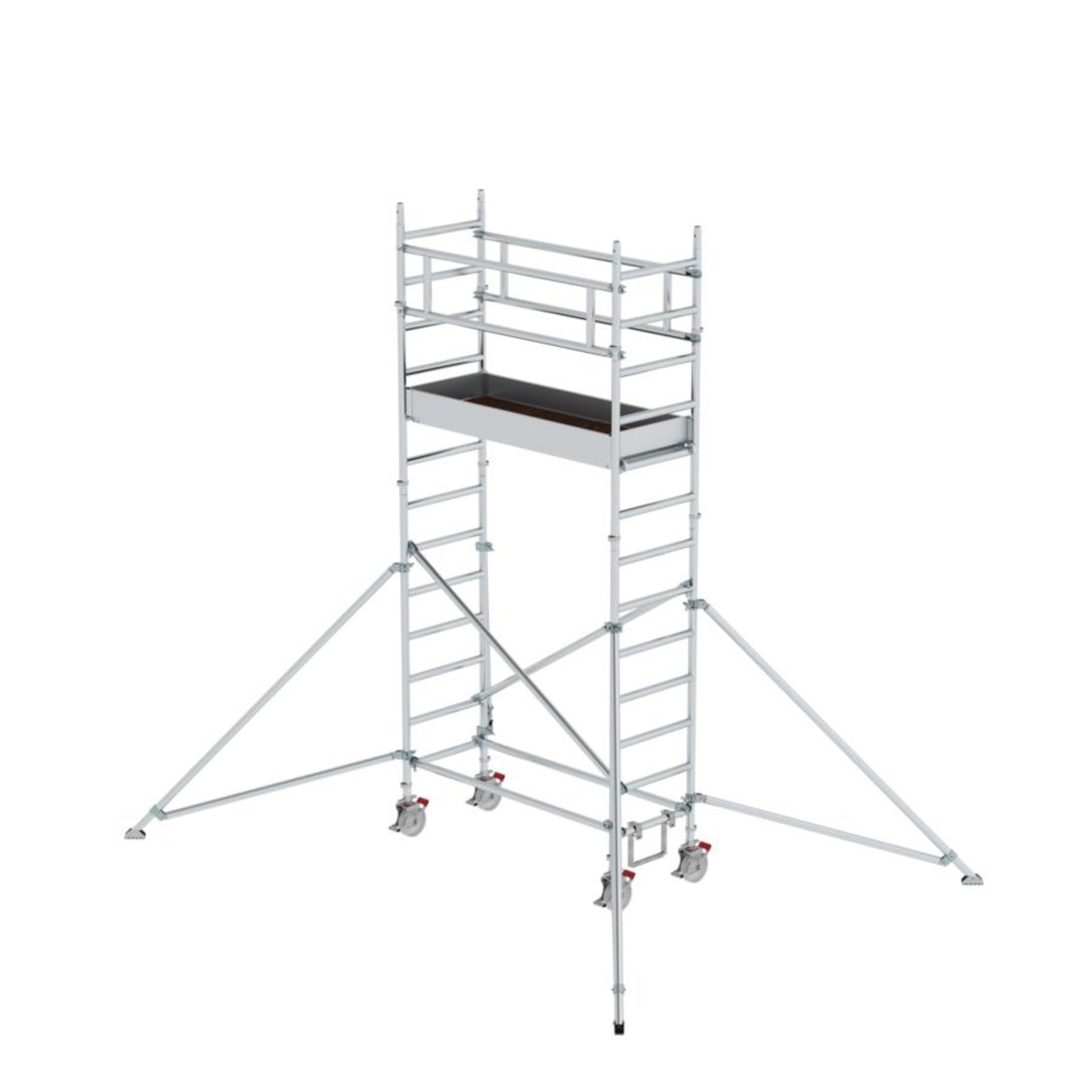 Rollgerüst m. Auslegern Plattform B1800xT750 mm Plattformhöhe 3,00 m Arbeitshöhe bis 5,00 m