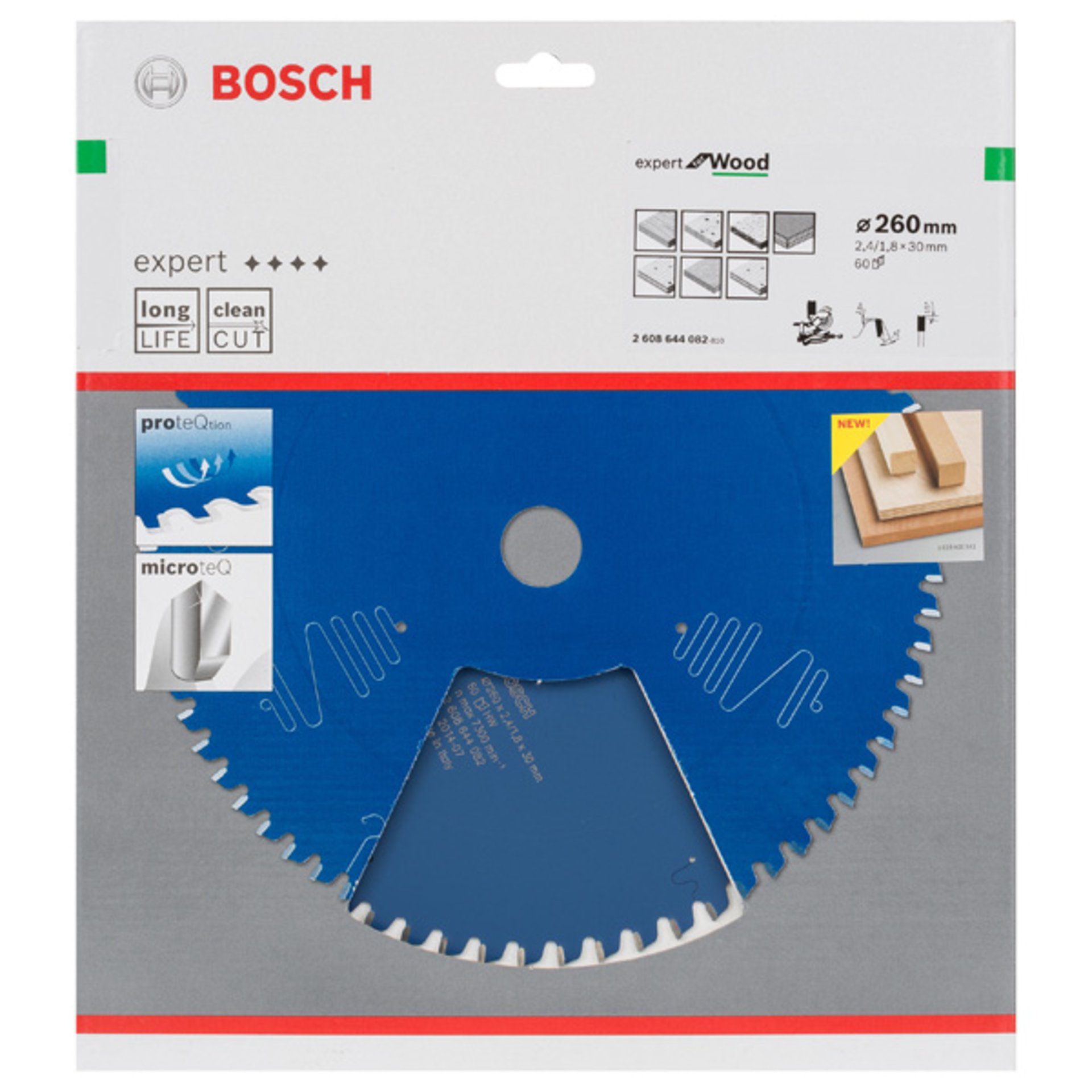 Kreissägeblatt Expert for Wood, B 260 x 30, Z60