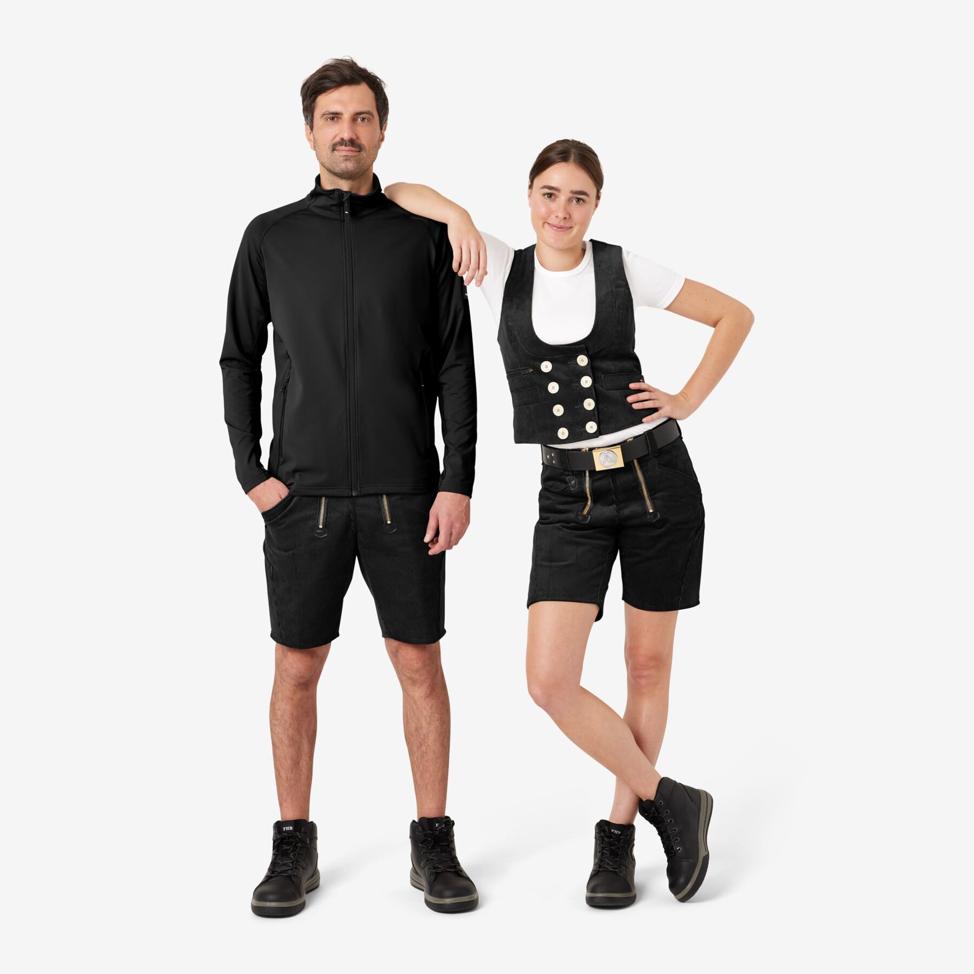 HANS Zunft-Shorts Genuacord schwarz 60