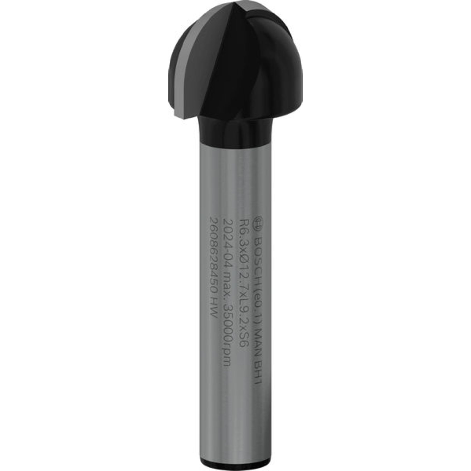 PRO Hohlkehlfräser, R 6,3, Schaft 6 mm