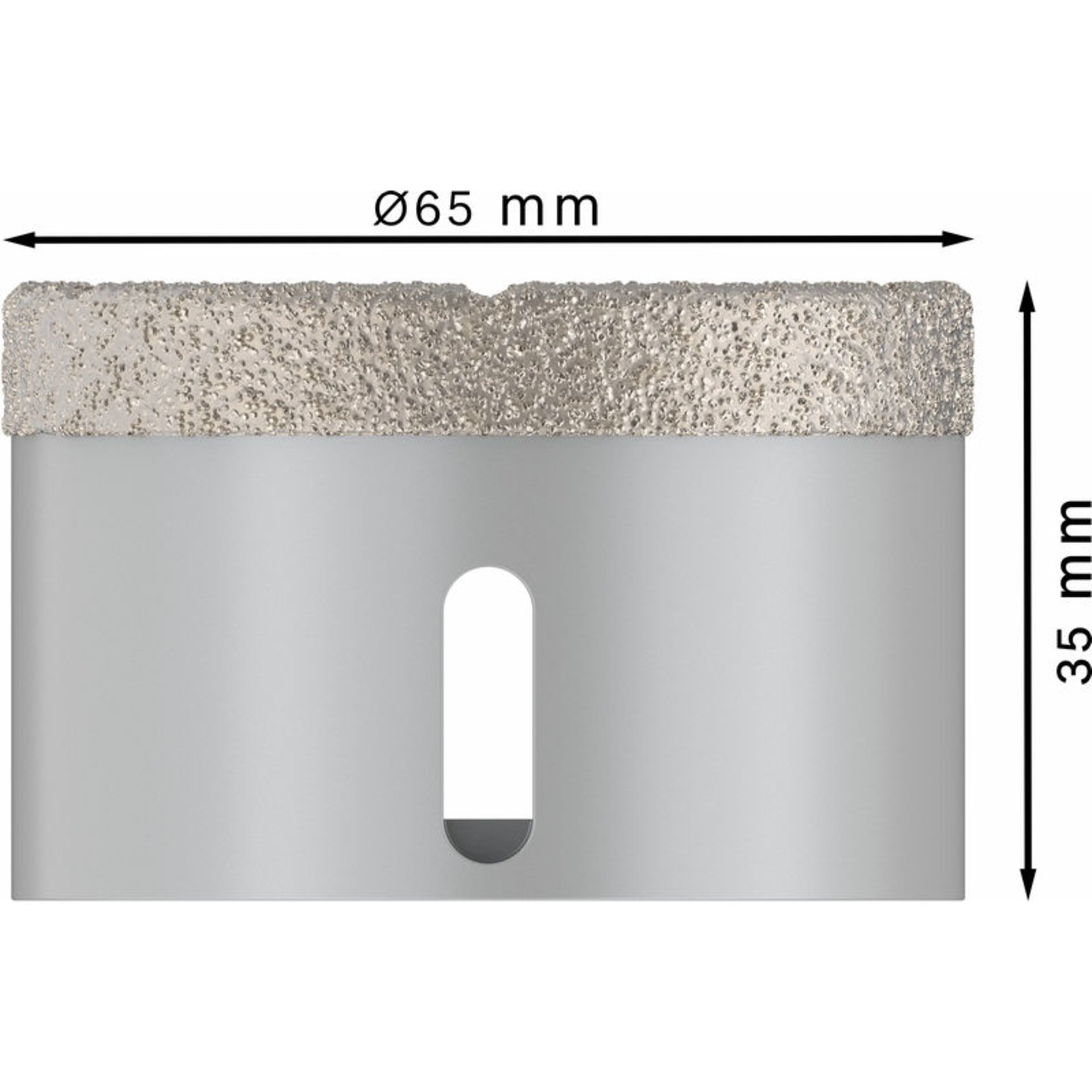 PRO Ceramic dry Trockenbohrkrone, 65 x 35 mm, X-Lock