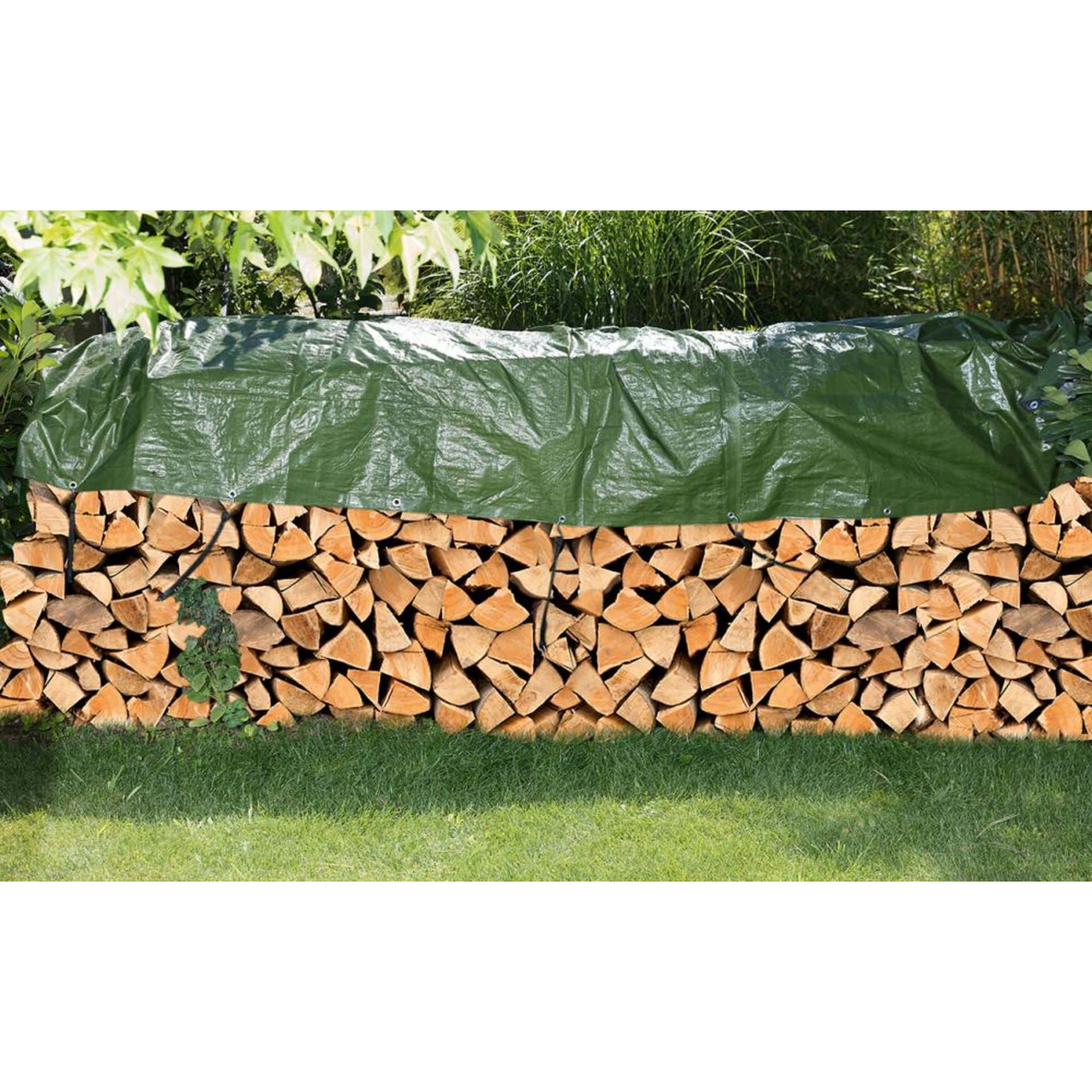 Gewebe-Abdeckplane 2 x 3 m 90g/m² grün