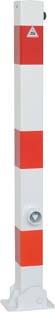 Absperrpfosten umlegbar verz. rot/w 70x70mmSchake Absperrpfosten umlegbar verz. rot/w 70x70mmSchake