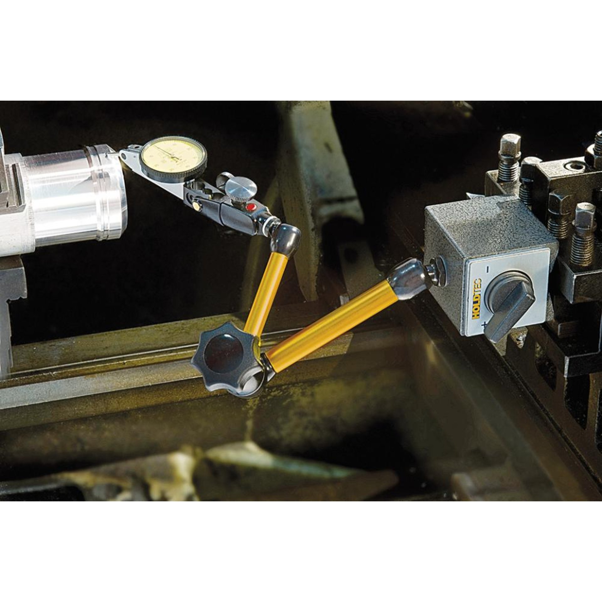 Magnet-Messstativ 320N mit Feineinstellung am Arm 201mm IBT