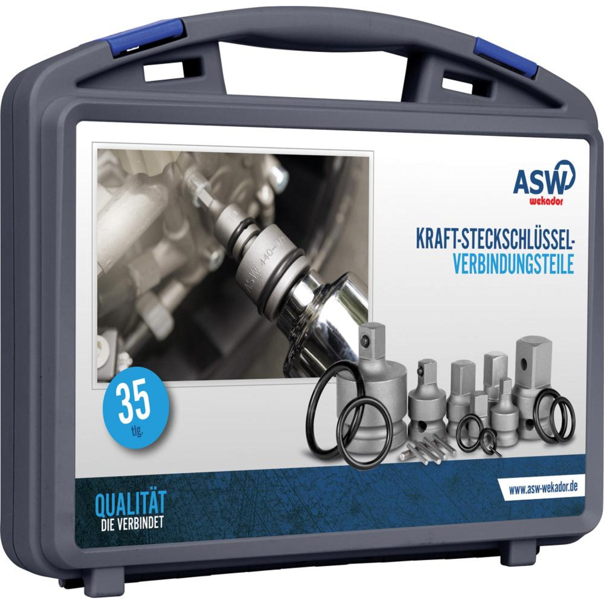 Kraft-Vergrößerungsstück-und Reduzierstück-Satz 1/4-3/4" 6-teilig ASW