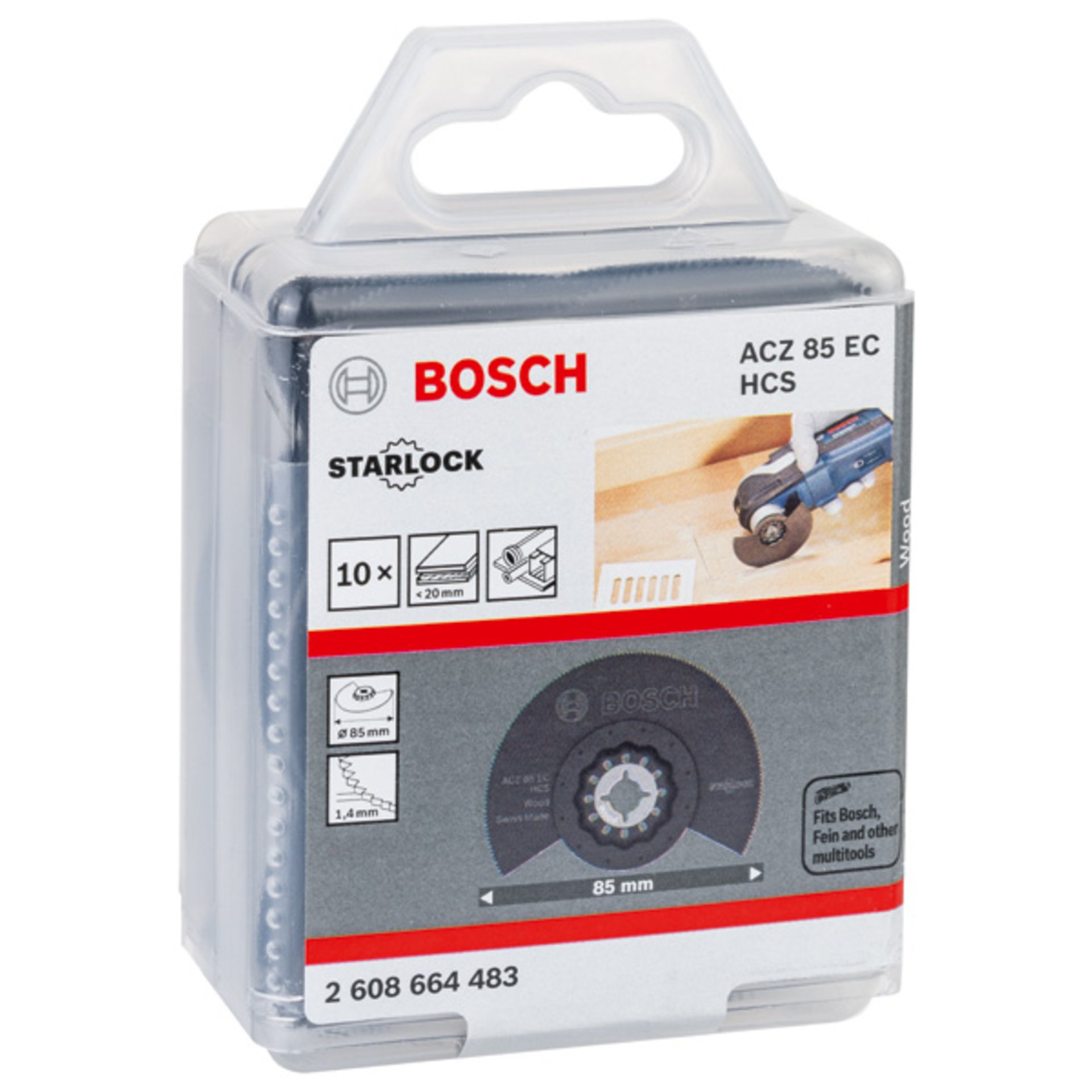 HCS Segmentsägeblatt ACZ 85 EC Wood, 85 mm, 10er-Pack