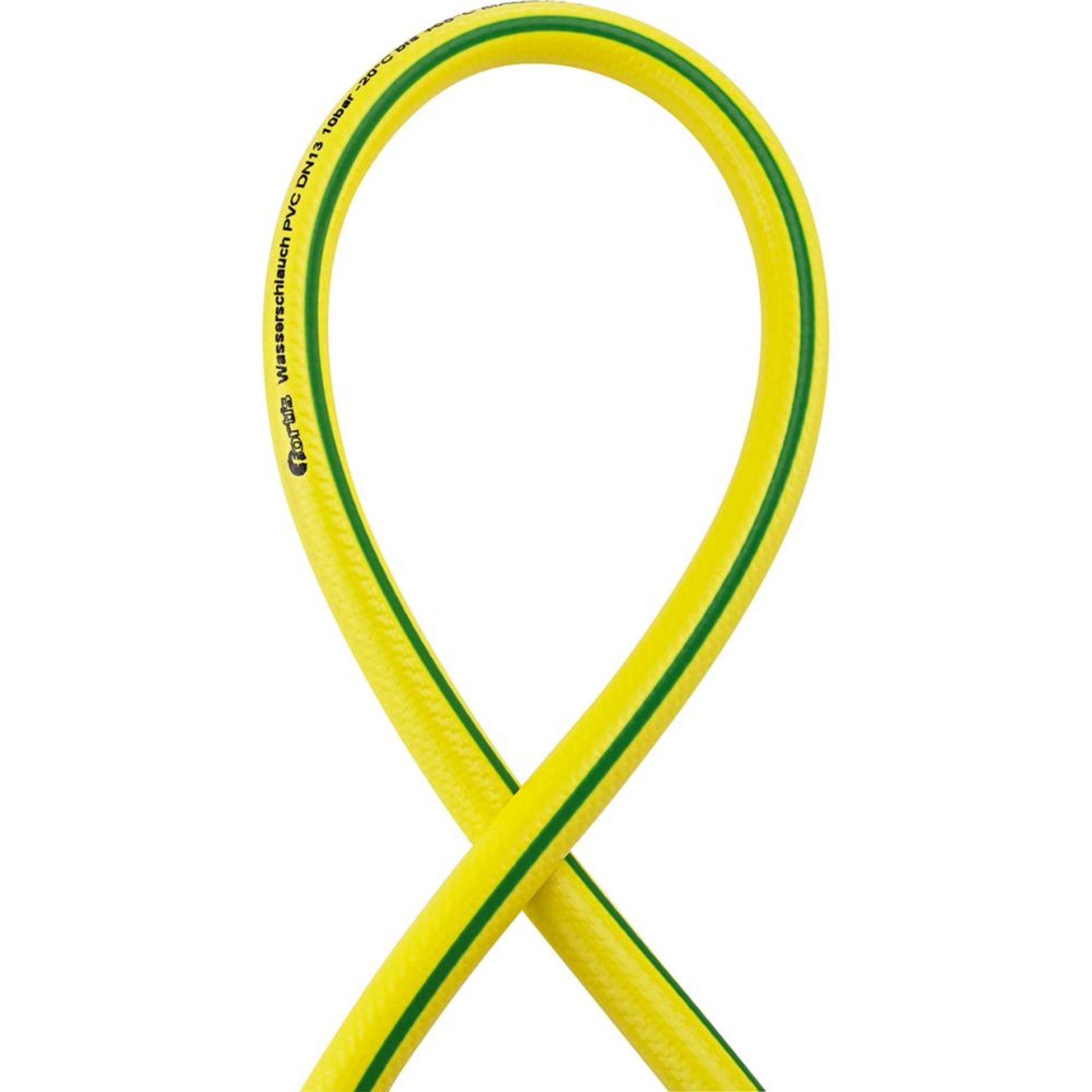 Wasserschlauch PVC, gelb/grün, 12,5x2,3mm, 25m FORTIS
