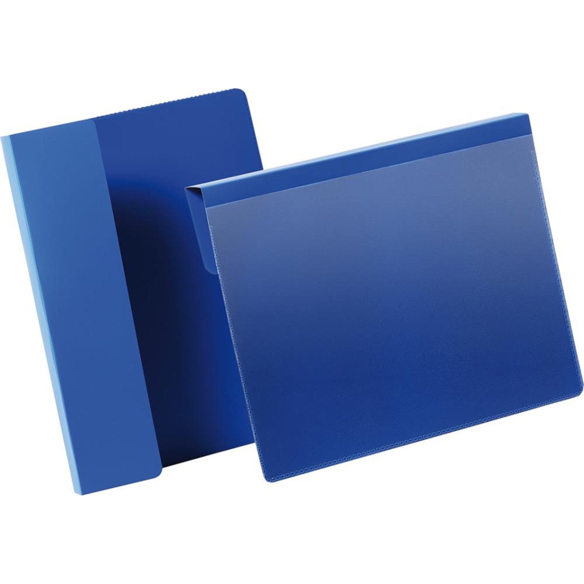 Kennzeichnungstasche B210xH148 mm A5 quer blau, mit Falz VE 50 Stück