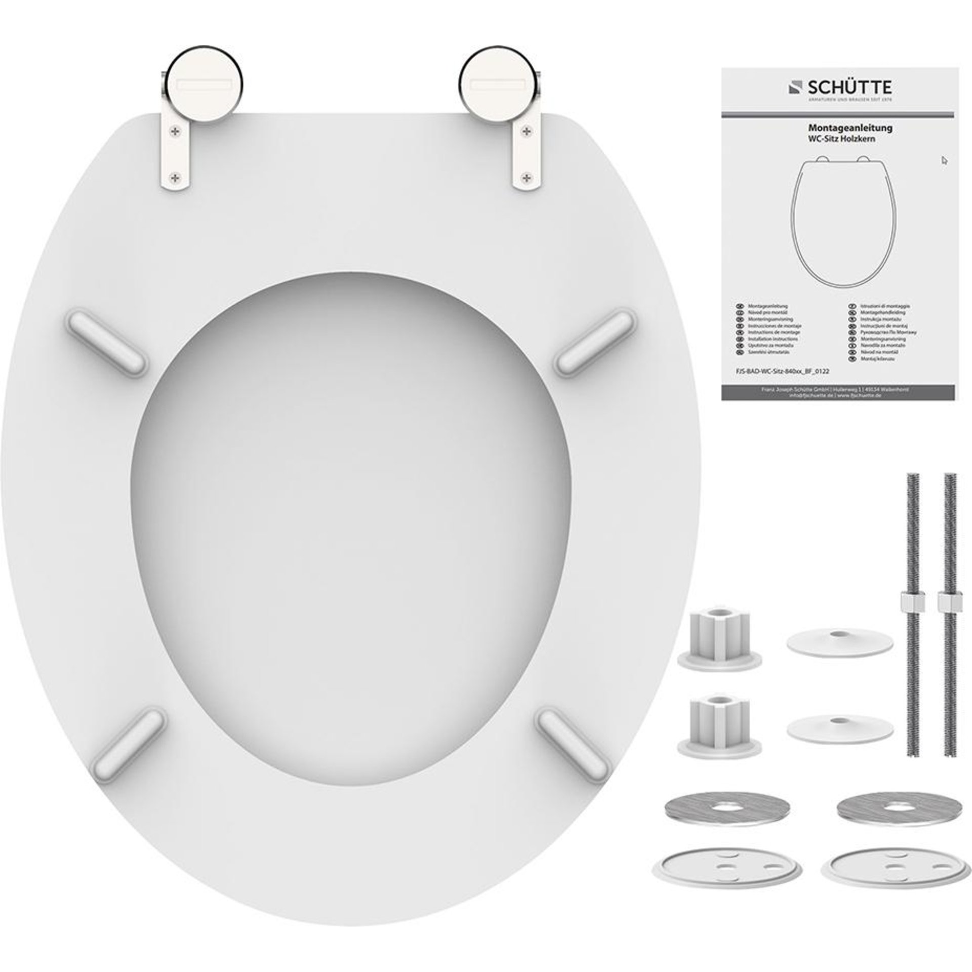 Holzkern WC-Sitz WHITE