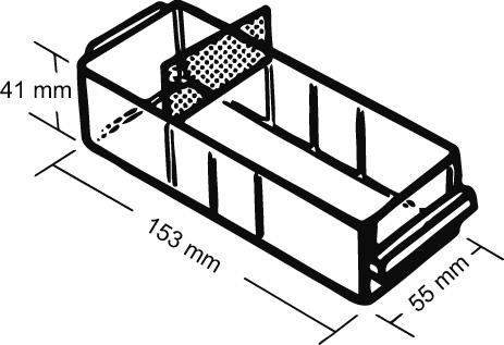 Ersatz-Schublade Typ A H41xB55xT153 mm