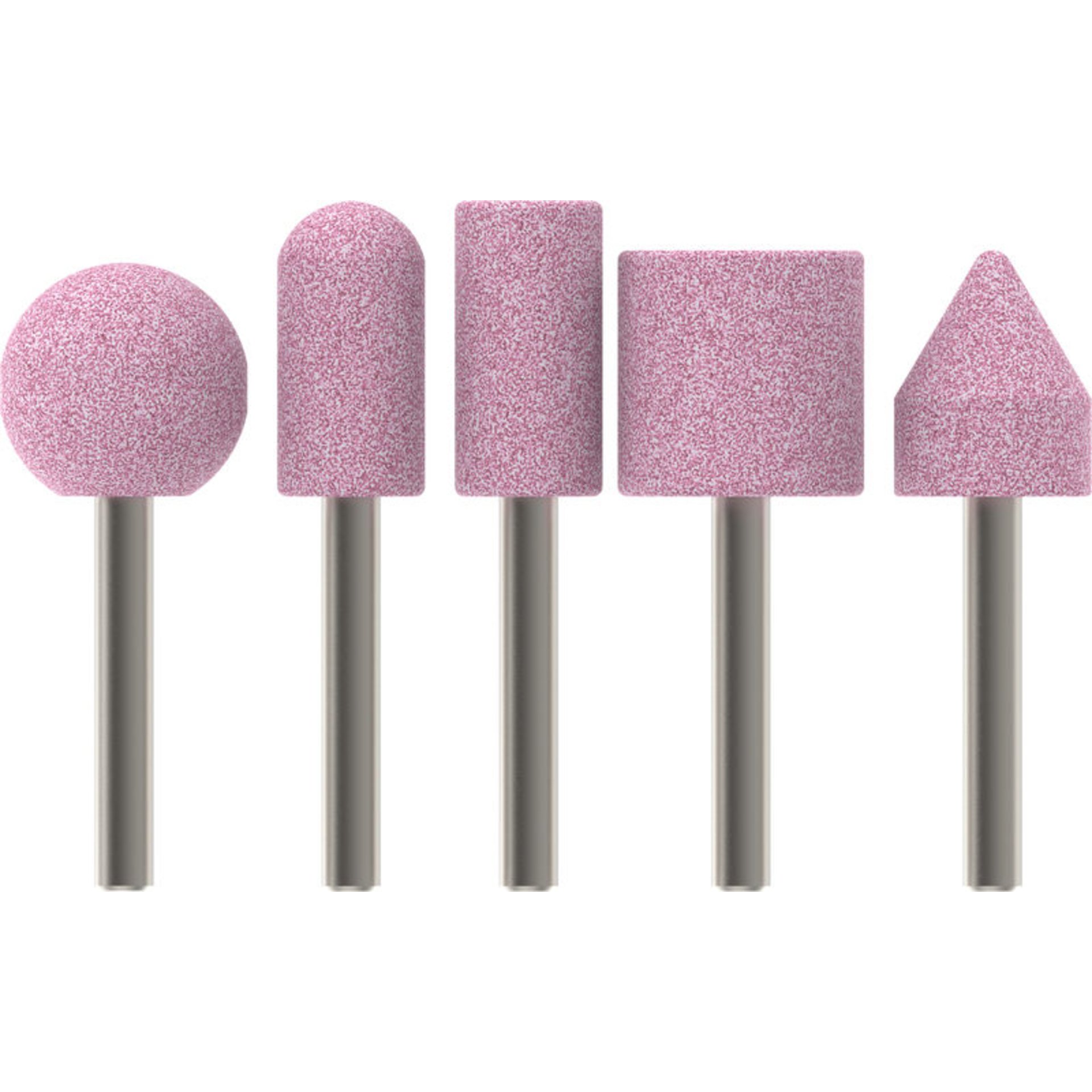 PRO Steel Schleifstiftset, 25 x 24, 15 x 30, 25 x 25, 20 x 25 mm, G60, 5-tlg.