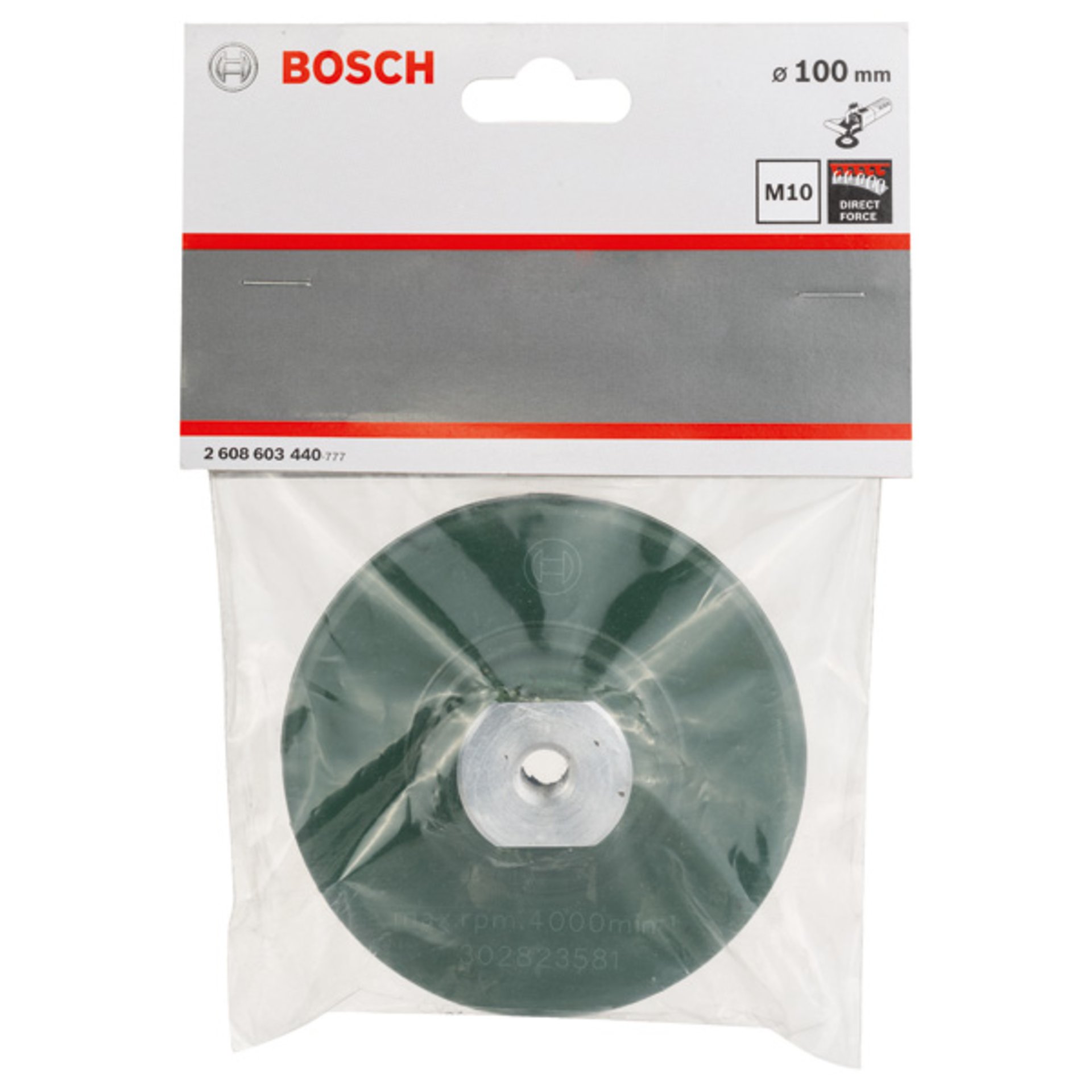 Diamantpolierscheiben-Halter M10, 100 mm, 6 mm