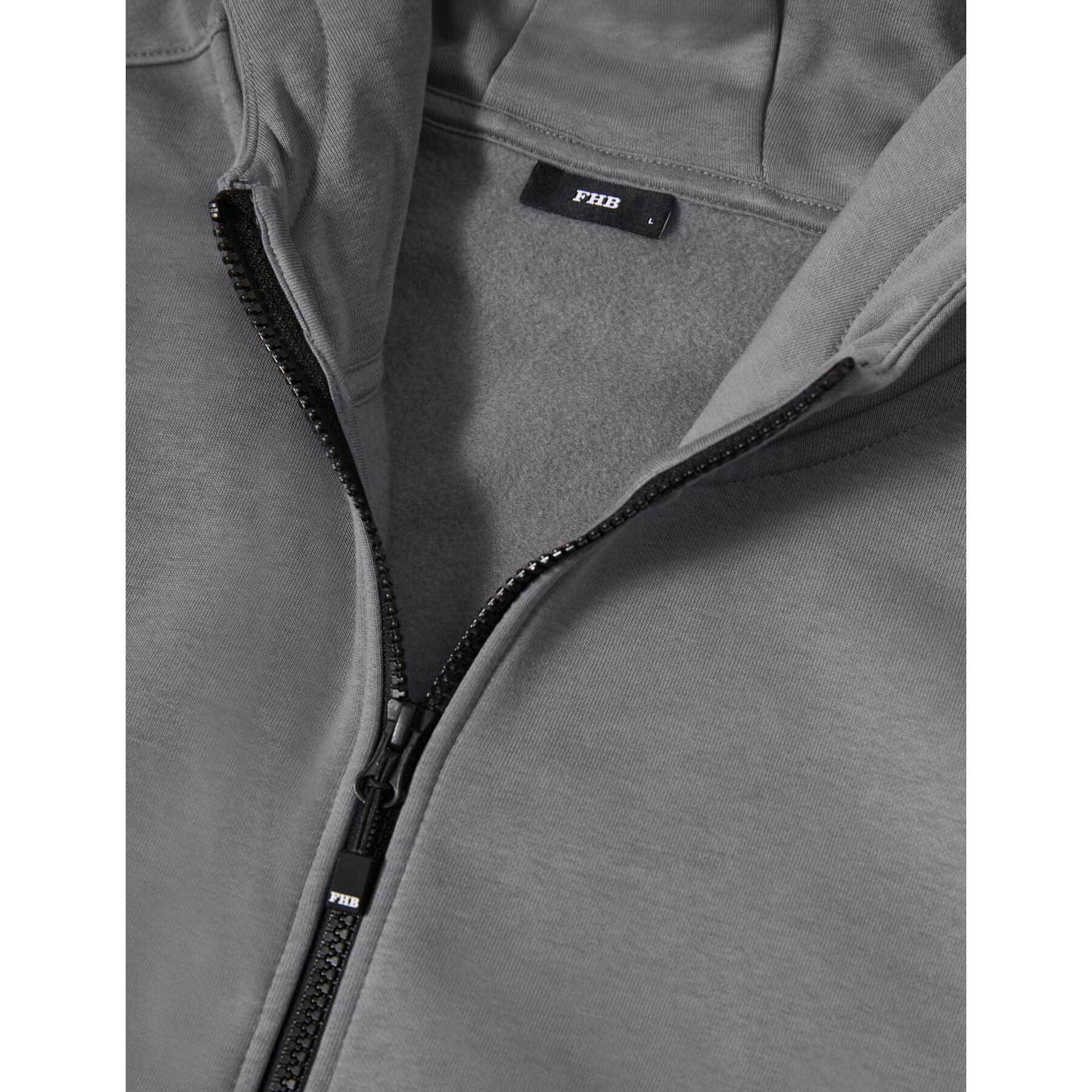 QUENTIN Hoodie-Jacke unisex grau 5XL